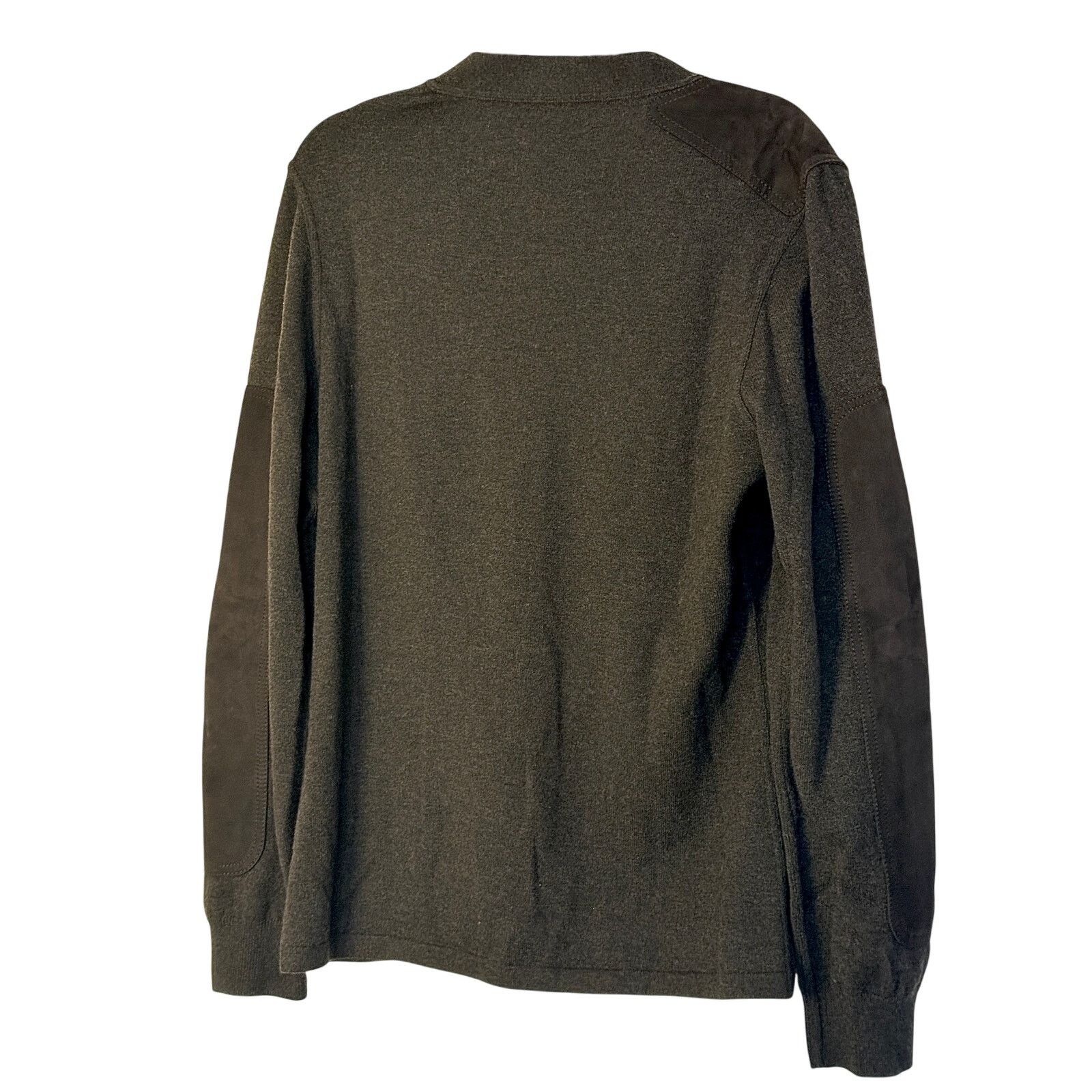 Ports 1961 Ports 1961 NWT Brown Wool-Cashmere Blend Cardigan with Suede Size US M / EU 48-50 / 2 - 2 Thumbnail