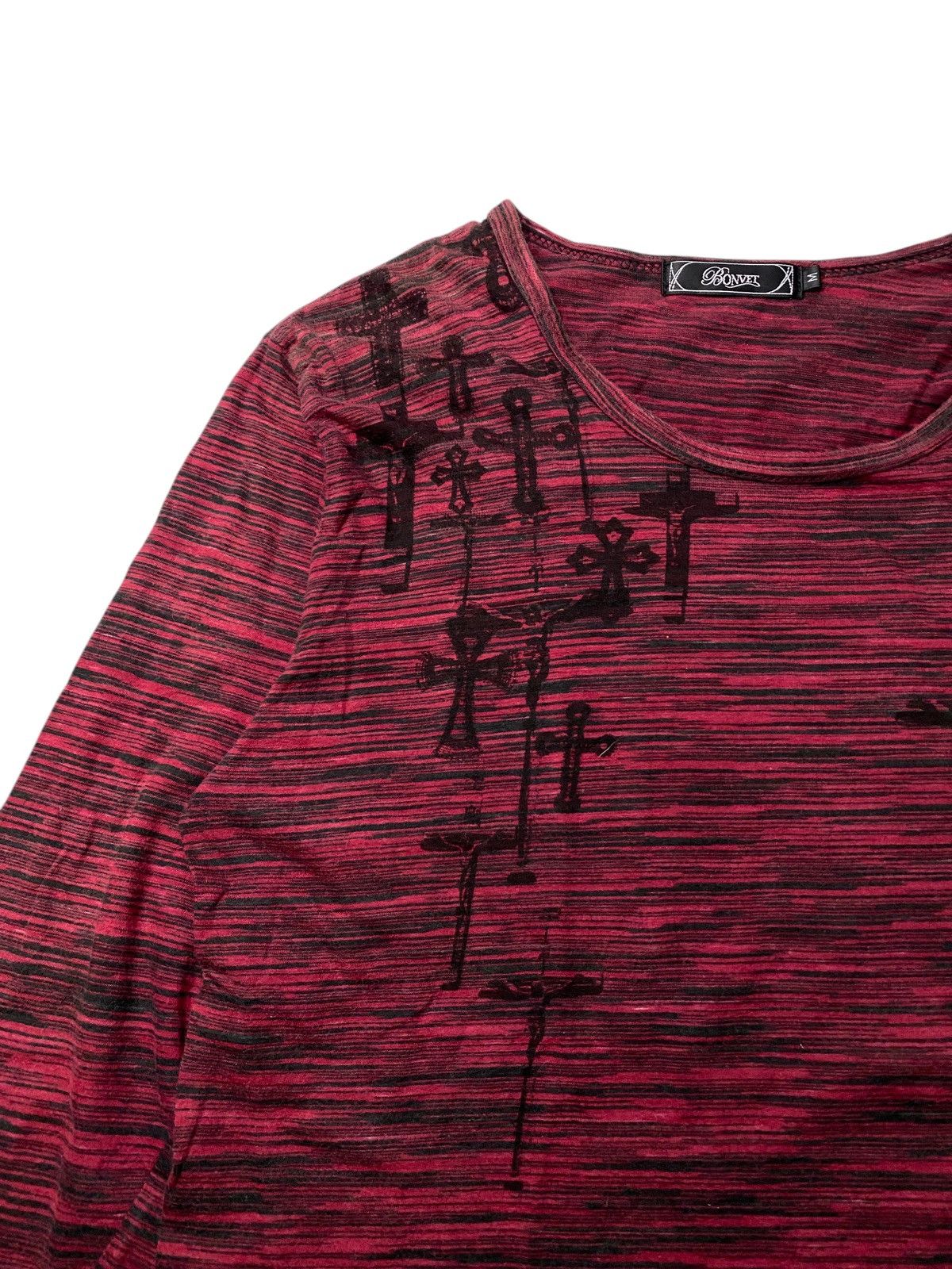 If Six Was Nine 2000's Bonvet Heaven Slayer Cross Longsleeve Size US M / EU 48-50 / 2 - 4 Thumbnail