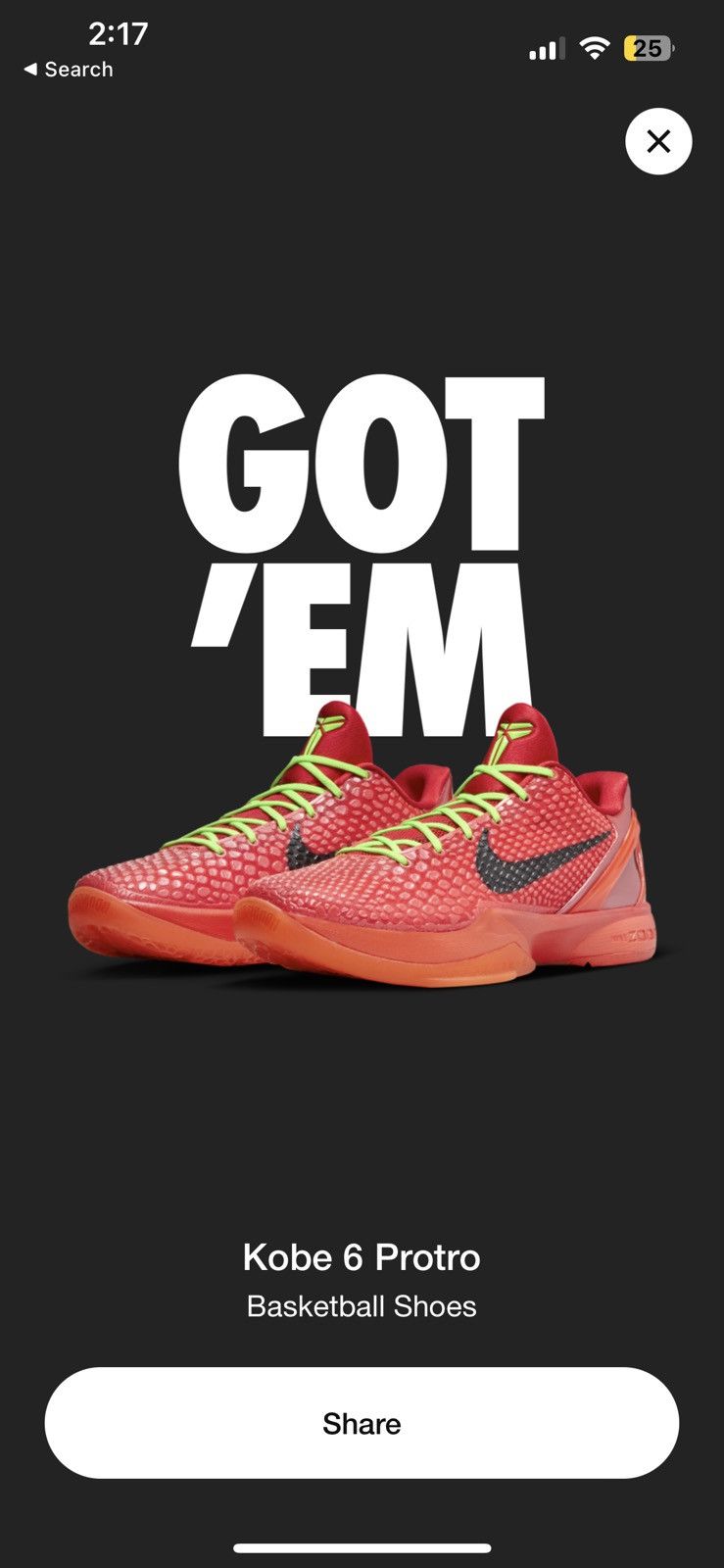 Nike Nike Kobe 6 Protro “Reverse Grinch” Size US 9 / EU 42 - 12 Thumbnail