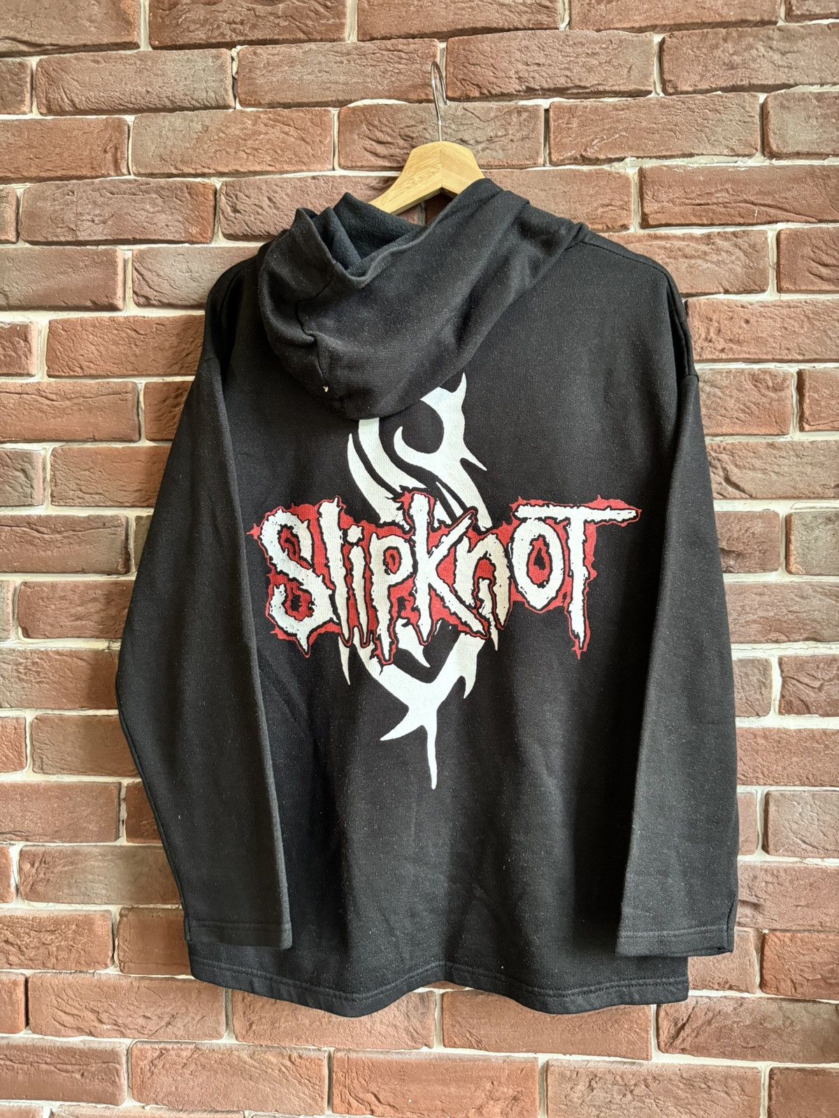 Band Tees Rare Vintage 00s Slipknot Numetal Band Tee Hoodie M Black Size US M / EU 48-50 / 2 - 2 Thumbnail