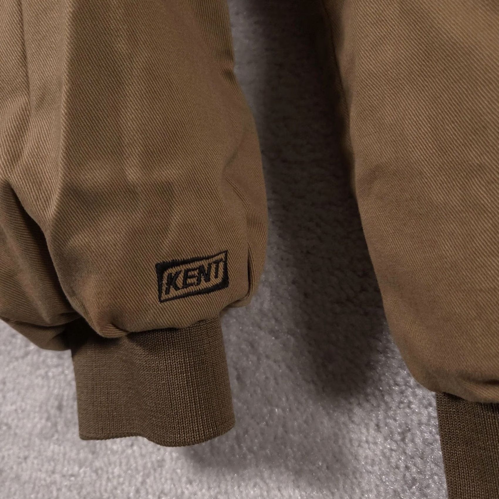 Vintage Kent Jacket Mens XL Brown Workwear Canvas Sherpa Lined Made USA Winter Bomber Jacket with Logo Zipper Pockets Worn Size US XL / EU 56 / 4 - 5 Thumbnail