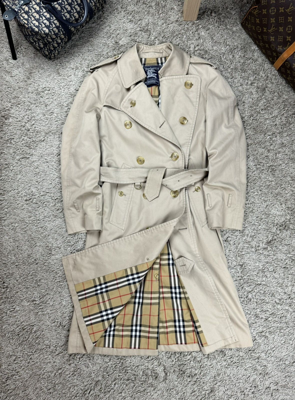Burberry × Vintage Vintage trench coat Burberry original luxury streetwear item Size M / US 6-8 / IT 42-44 - 1 Thumbnail