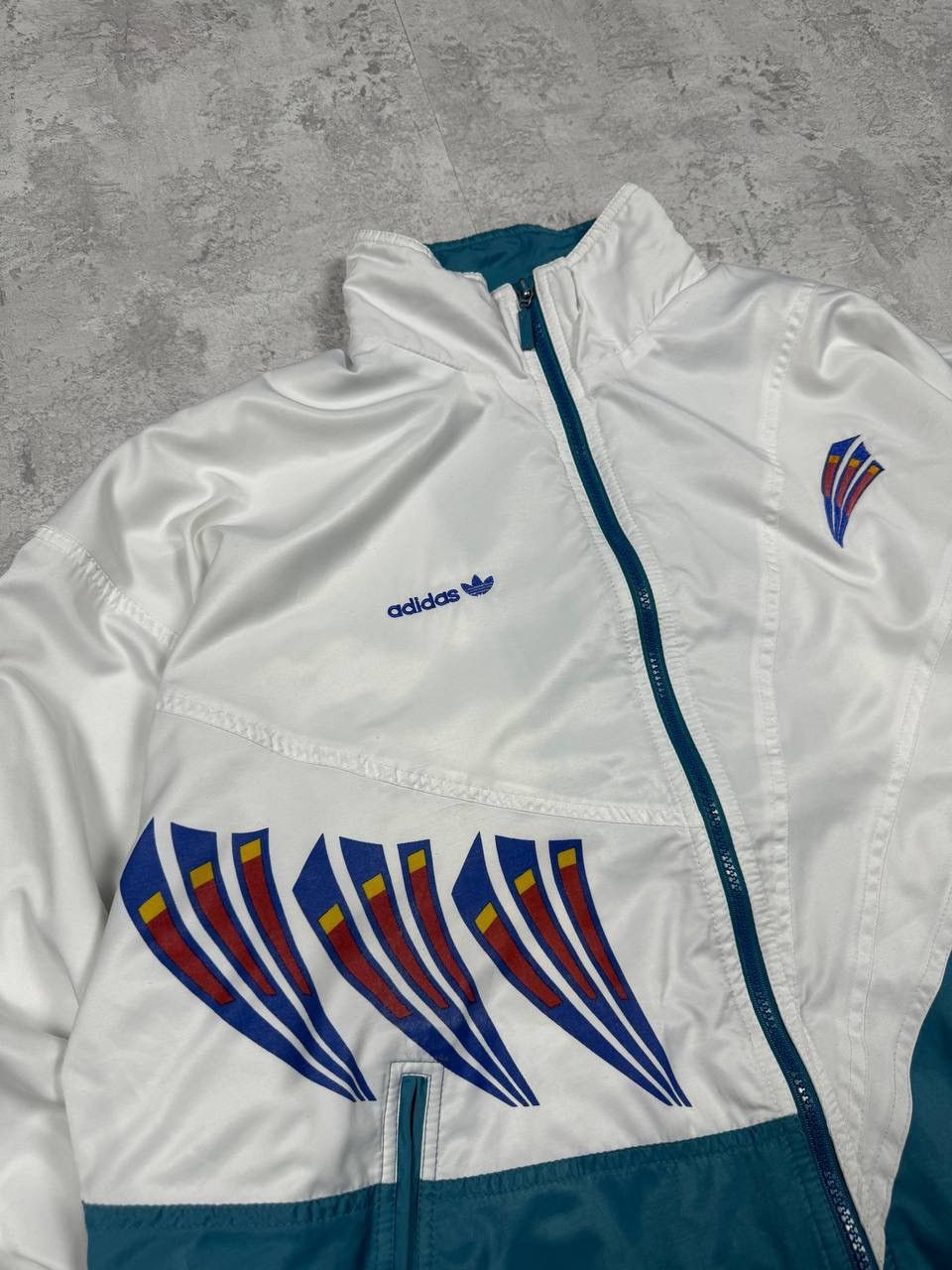 Adidas Vintage 90s ADIDAS Stefan Edberg Track Jacket Full Zip Size US L / EU 52-54 / 3 - 4 Thumbnail