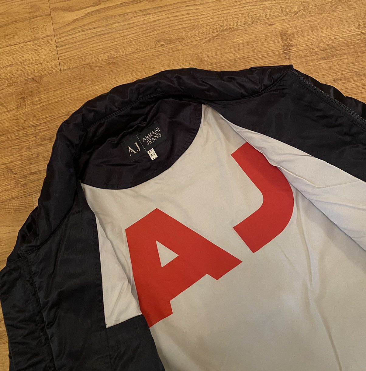 Armani Armani Nylon Winter Bomber x Vintage x Rare Size US L / EU 52-54 / 3 - 1 Thumbnail