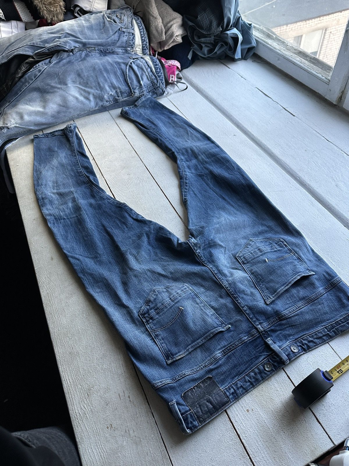 G-Star VNTG🚨96 G STAR RAW Jeans AVANT GARDE Washed Denim y2k 3301 Size 36" / US 14 / IT 50 - 9 Thumbnail