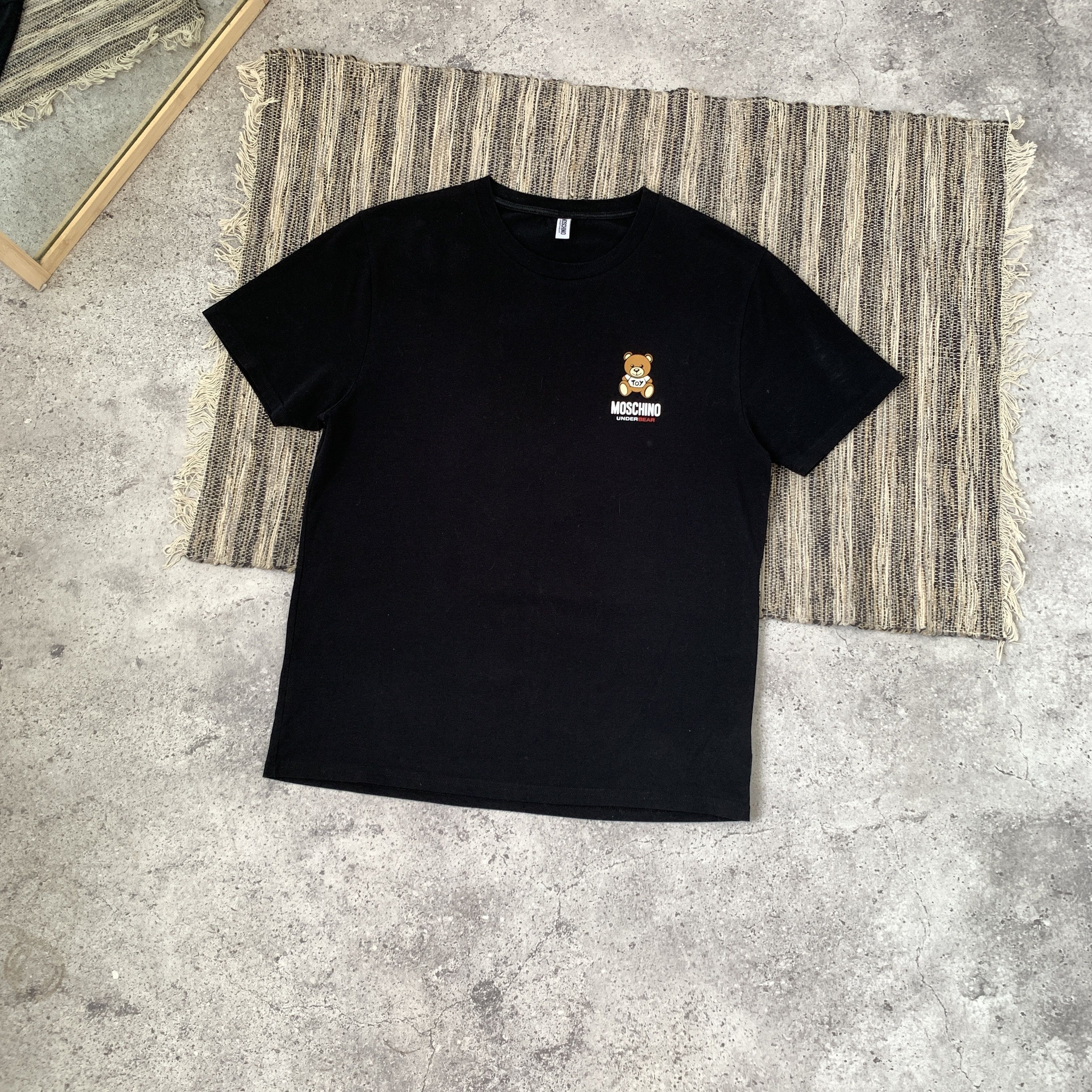 Moschino Moschino UnderBear Black Graphic Tee Shirt Size US L / EU 52-54 / 3 - 1 Thumbnail