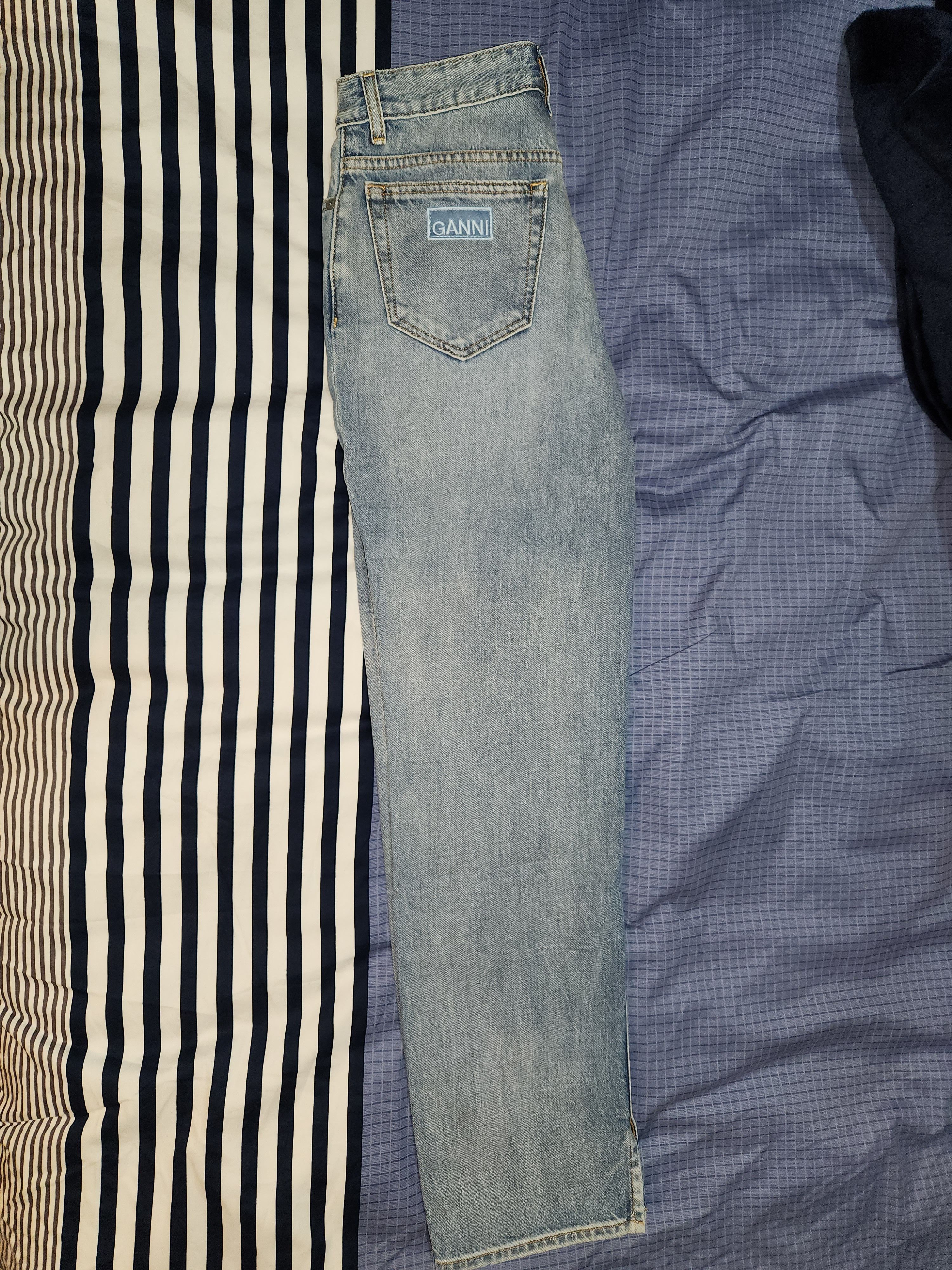 image of Ganni Figni Jeans in Light Blue Vintage, Women's (Size 24)