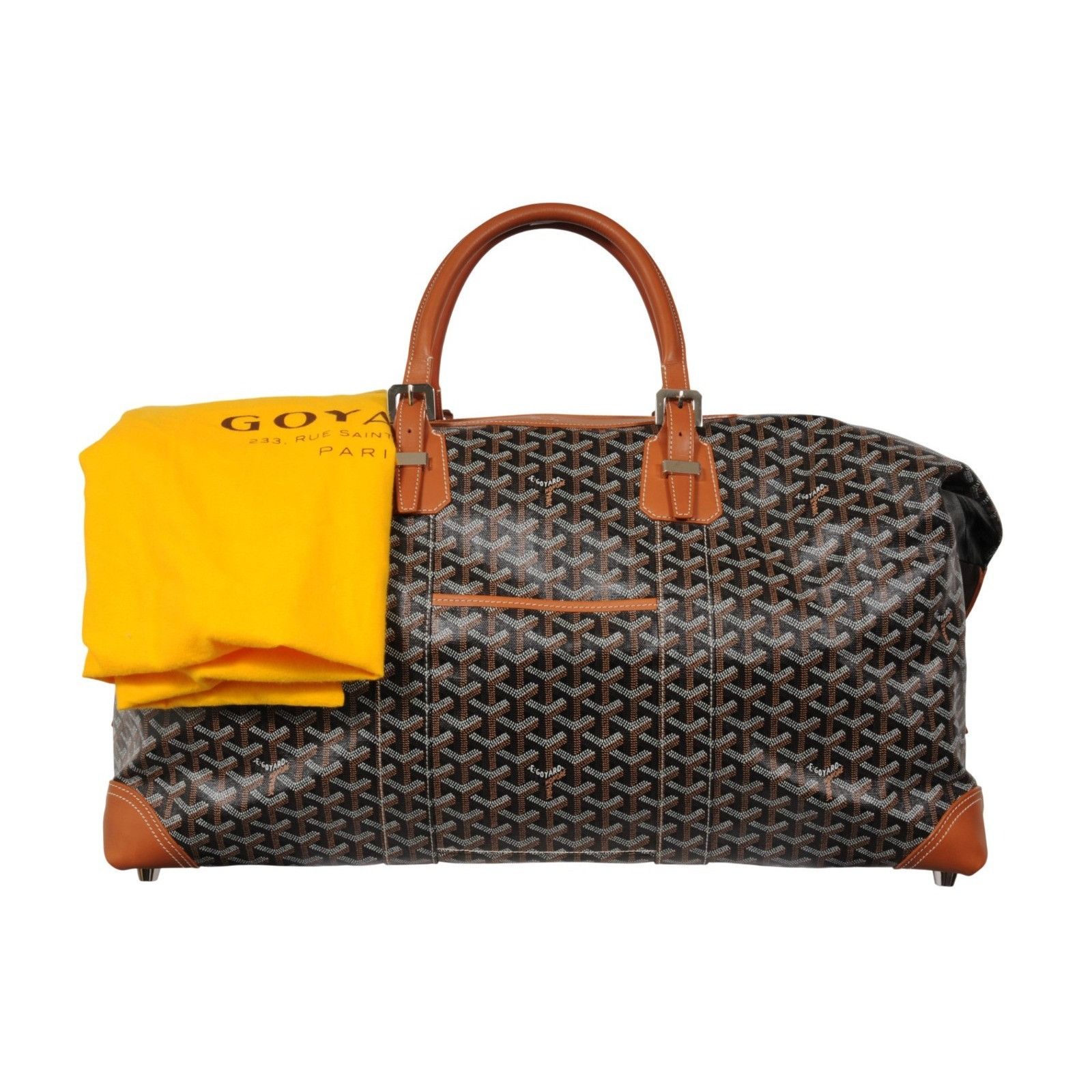 Goyard Boeing 55 Duffle Bag Brown Black Travel Carry On Week Size ONE SIZE - 15 Thumbnail