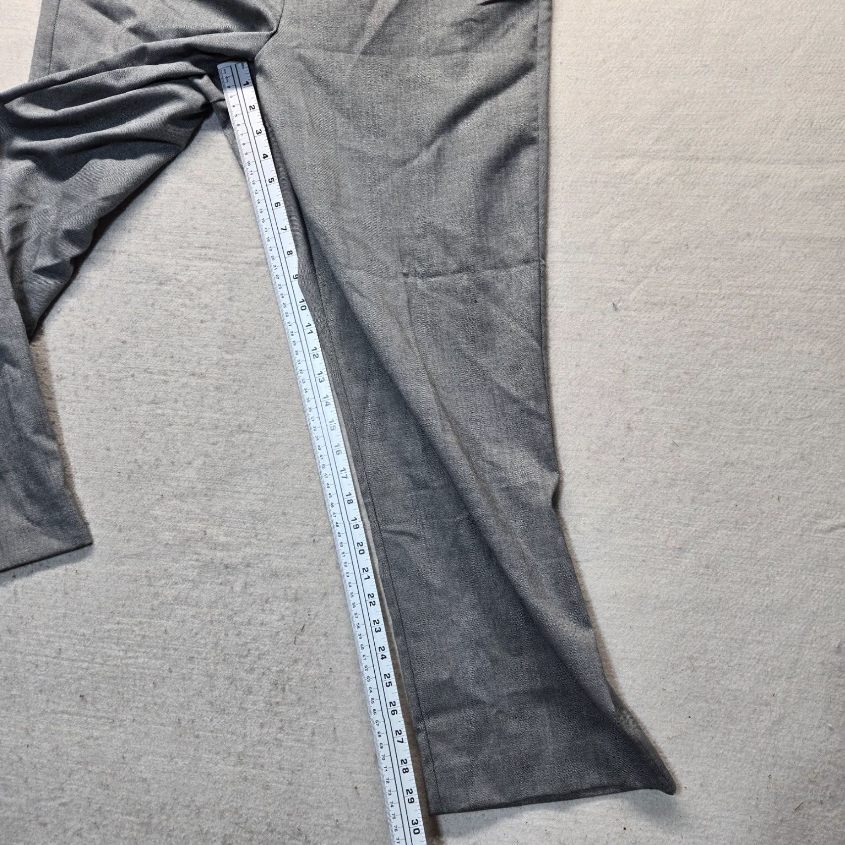 Vintage ALFRED DUNNER Dress Pants Solid Gray 14 Women Stretch Polyester Spandex Adult Women's Pants 14 Gray Size 36" / US 14 / IT 50 - 6 Thumbnail