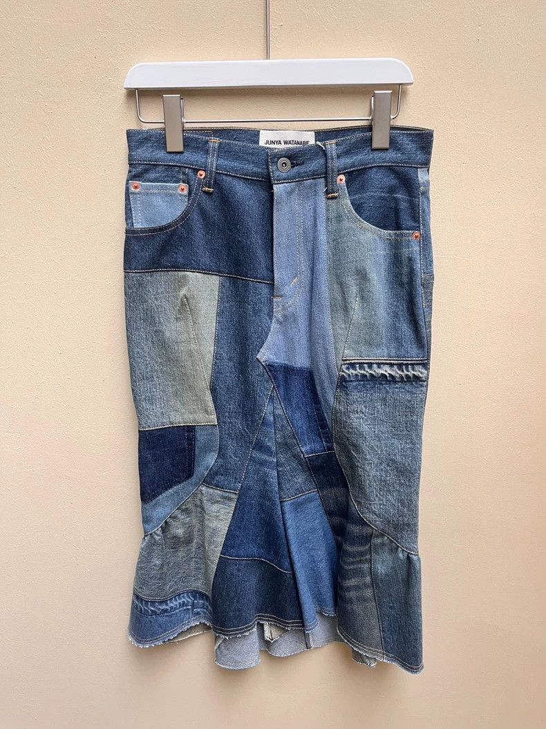 Comme des Garcons Comme Des Garcons size XS Patchwork denim fishtail hip ski Size 25" / US 0 / IT 36 - 4 Thumbnail
