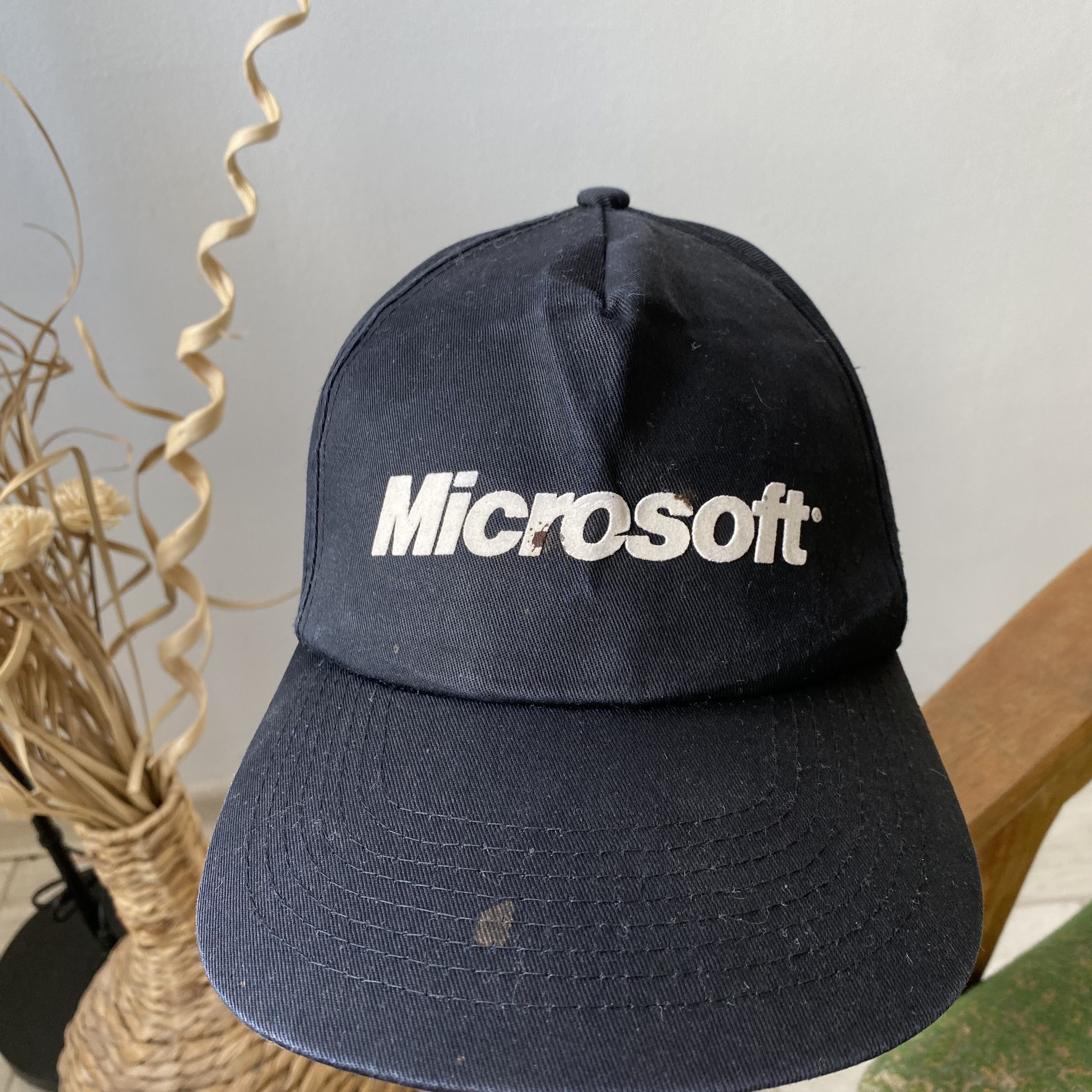 Microsoft Vintage 80-90s Mocrosoft Cap dad hat Y2K streetwear Size ONE SIZE - 4 Thumbnail