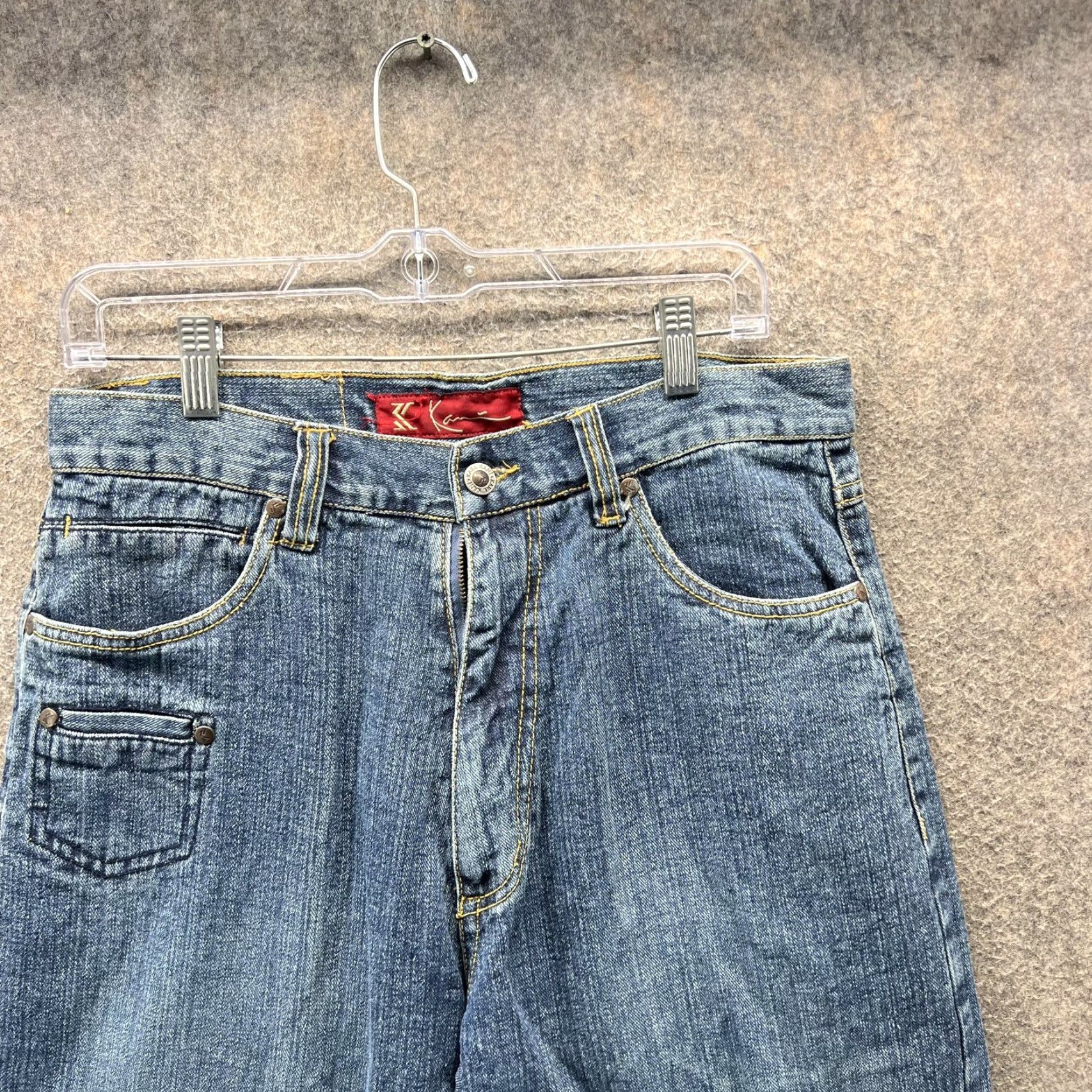 Karl Kani VINTAGE Karl Kani Jeans Mens 32x33 Blue Relaxed Straight Denim Hip Hop Y2K NEW Straight Jeans Mens Regular 32 33 Blue Hip Hop Theme Mens Jeans Size US 32 / EU 48 - 6 Thumbnail