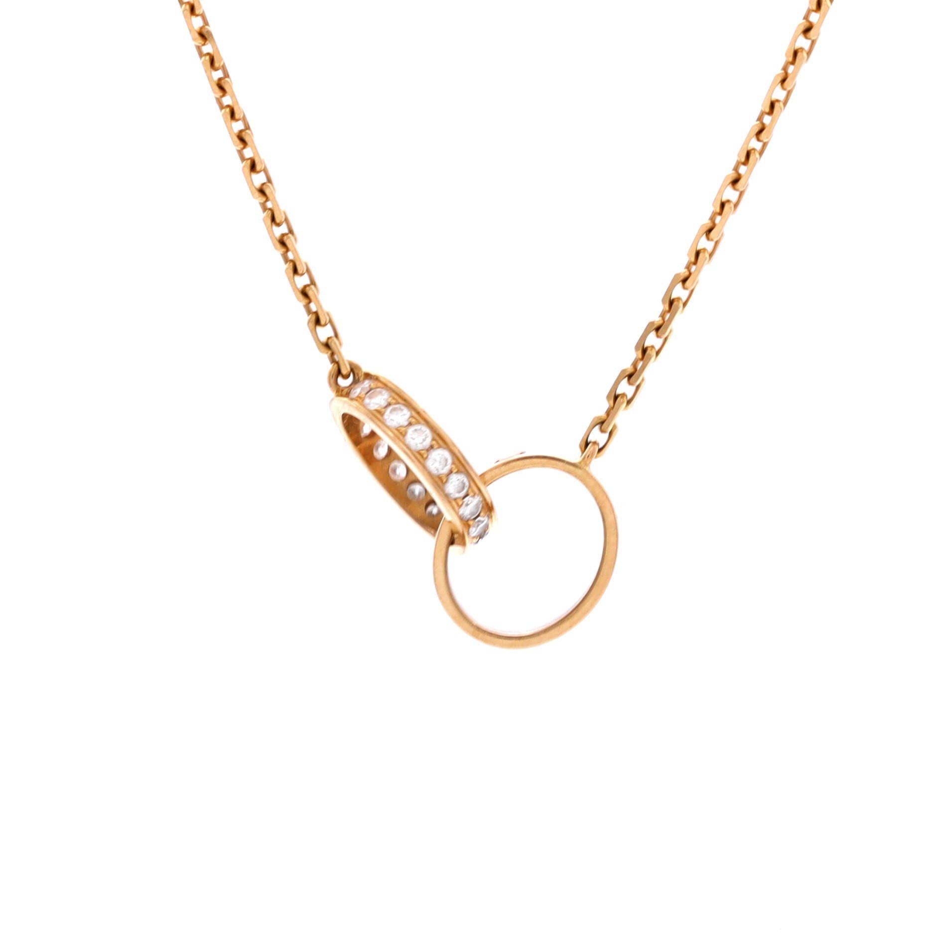 Cartier Love Interlocking Necklace Size ONE SIZE - 1 Thumbnail