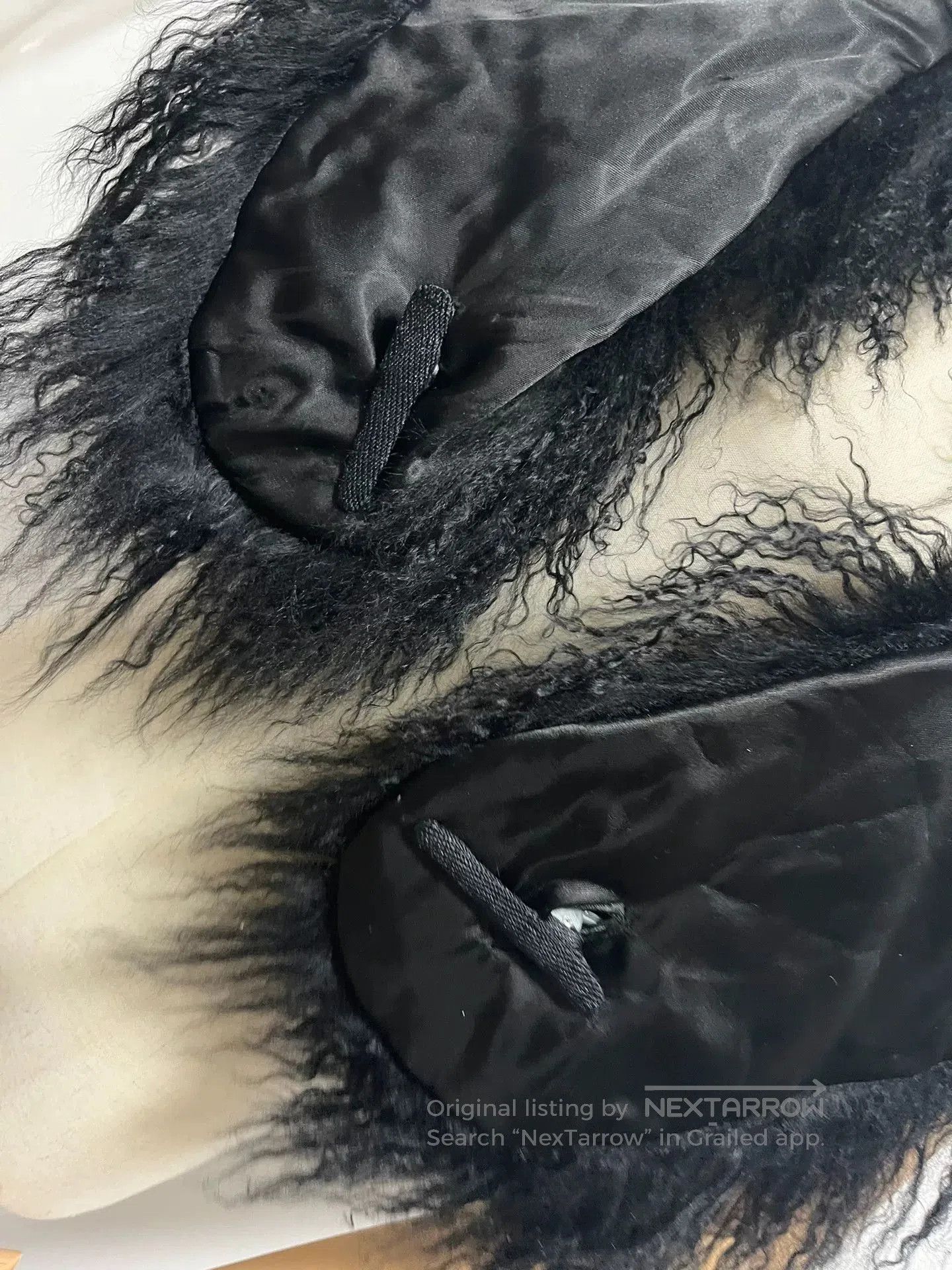 Alice Auaa Black Fur Collar Accessory.