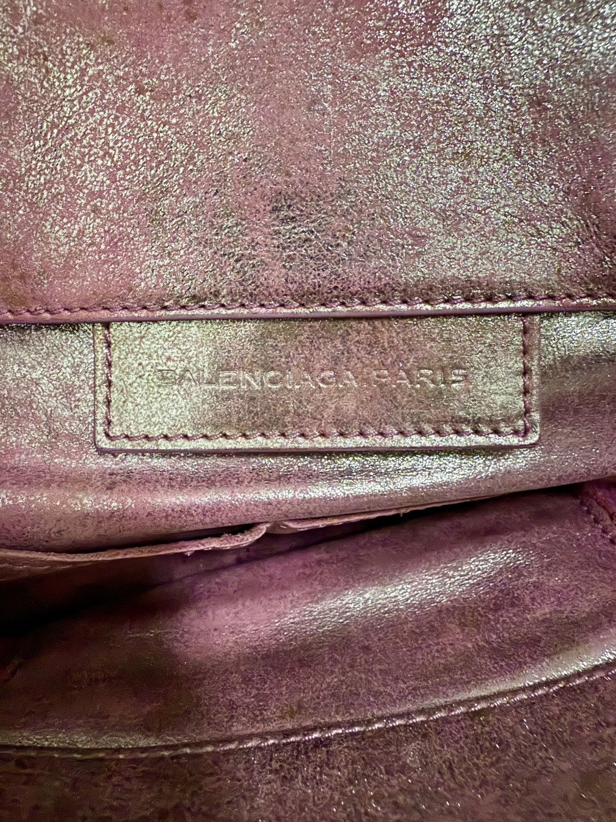 Balenciaga 2010 Balenciaga Metallic Leather Papier A5 Tote in pink Size ONE SIZE - 8 Thumbnail
