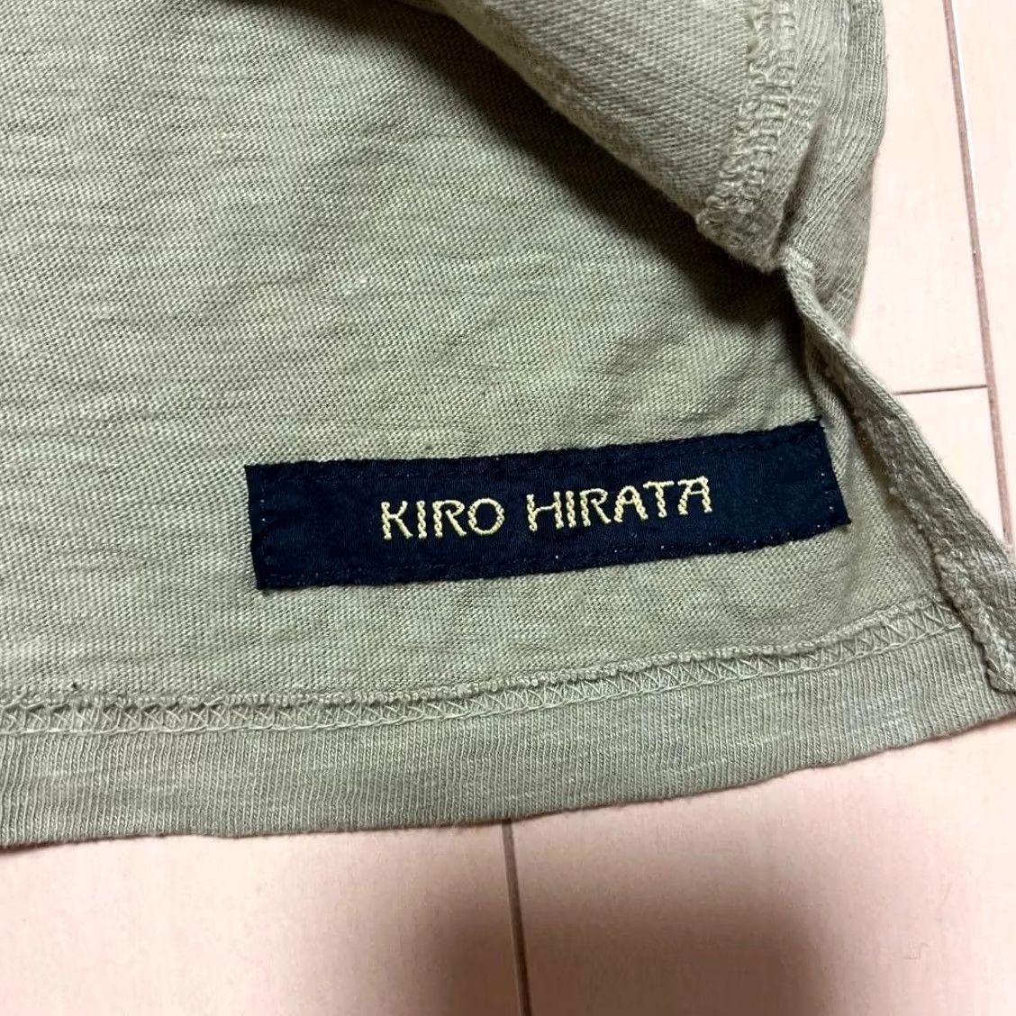 Kapital Kapital K LONG Sleeve Polo Shirt Olive Green Mens Casual Cotton - Size M Size US M / EU 48-50 / 2 - 3 Thumbnail