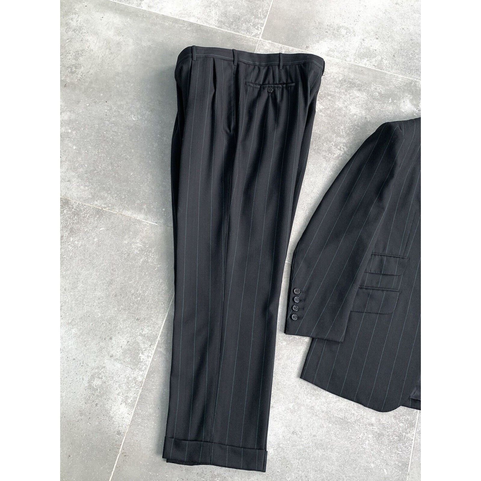 Designer ARNYS PARIS Bespoke Suit Blazer Trousers EU 50 UK 40 Short Size 50S - 14 Thumbnail