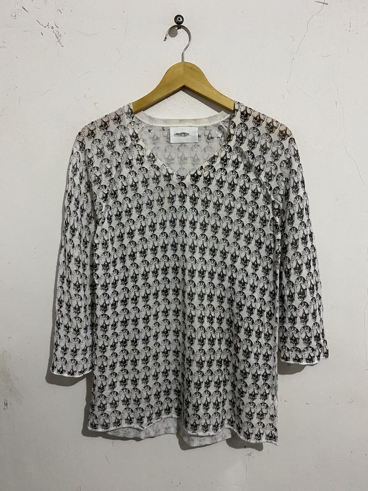 💸BINDINGOFFER💸JapanSkull Mesh Shirt Lgb Ifsixwasnine Styled