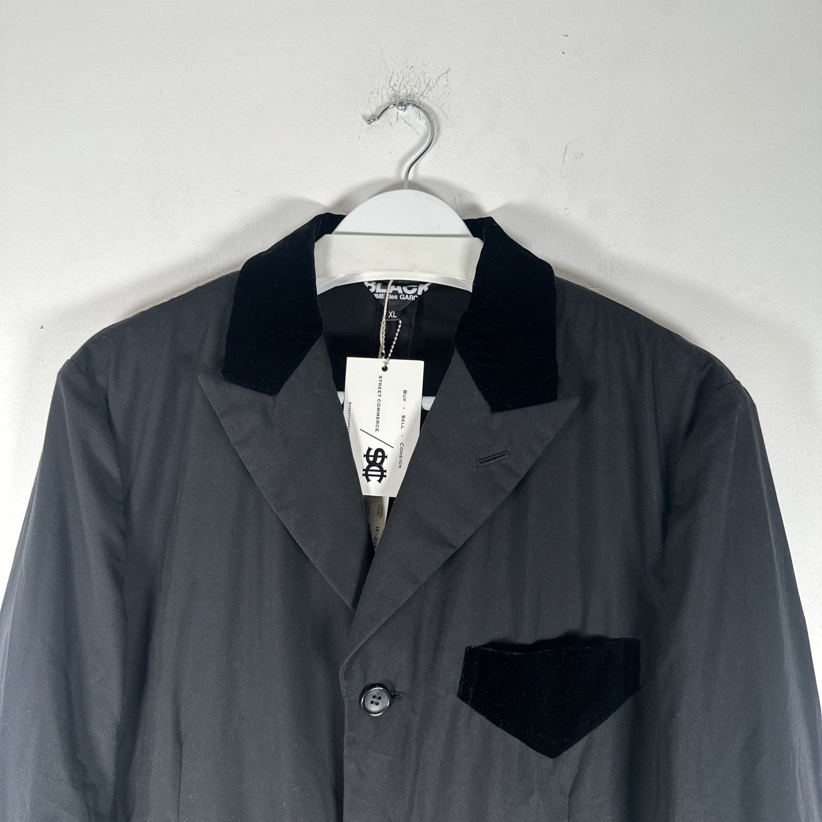 Comme des Garcons Comme Des Garcon Suede/Silk Black Multi-Pocket Outershirt Size US XL / EU 56 / 4 - 4 Thumbnail