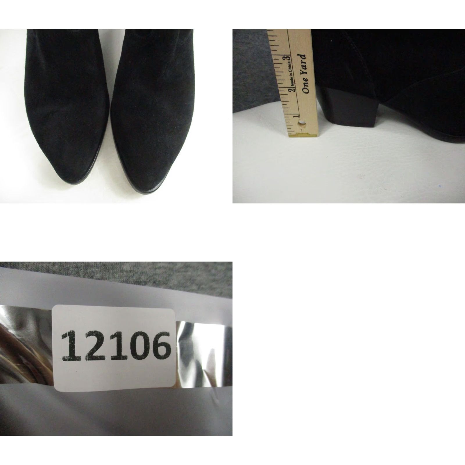 ASH Ash Booties 38 Leather Black Women Suede Zip Boots EUC Ash Henna Western Contemporary Charcoal Black Leather Ankle Bootie Womens Shoes Size US 8 / IT 38 - 9 Thumbnail