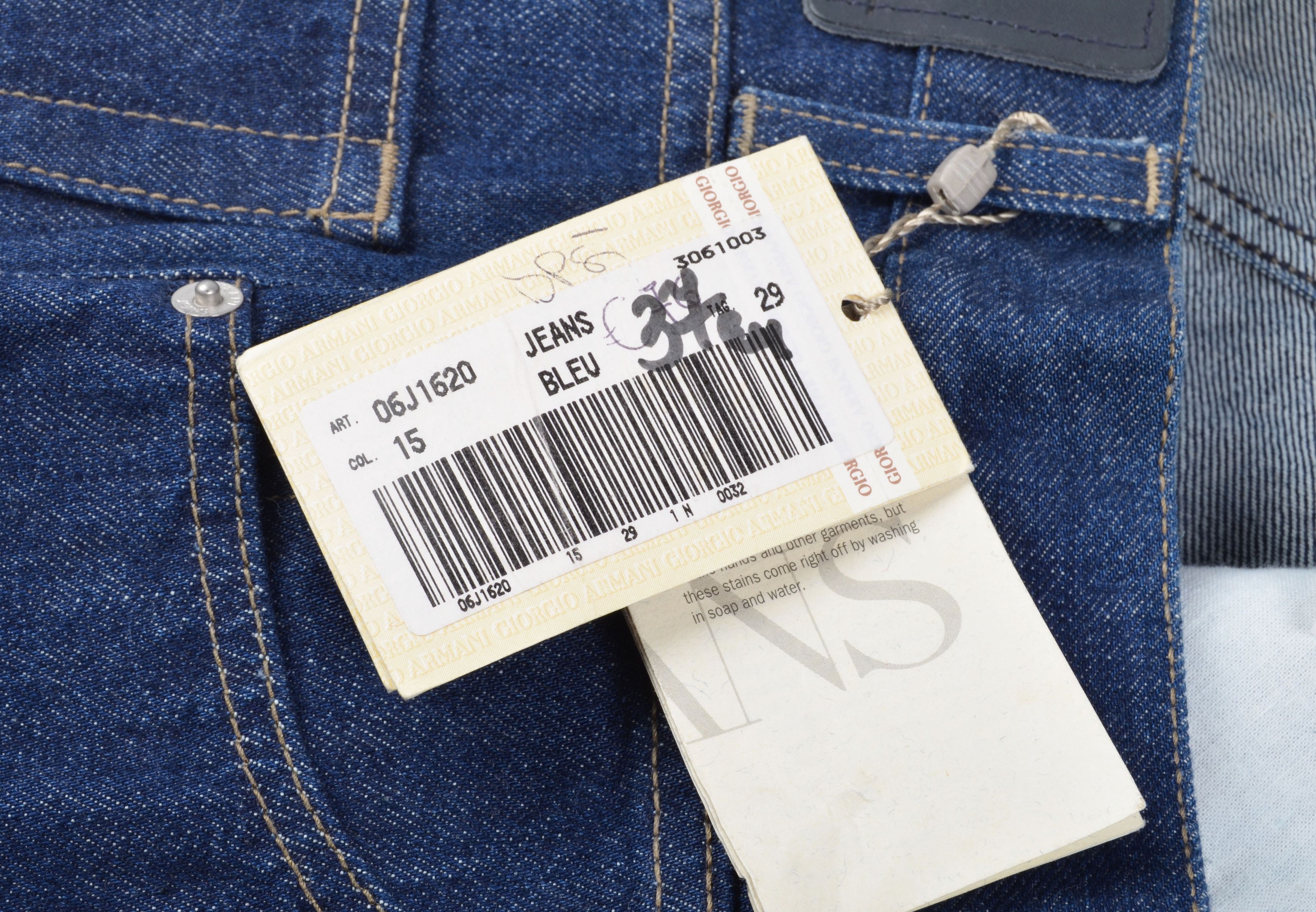 Giorgio Armani Vintage Armani Jeans 80's Iconic High Wasted Blue Jeans Size 28" / US 6 / IT 42 - 6 Thumbnail