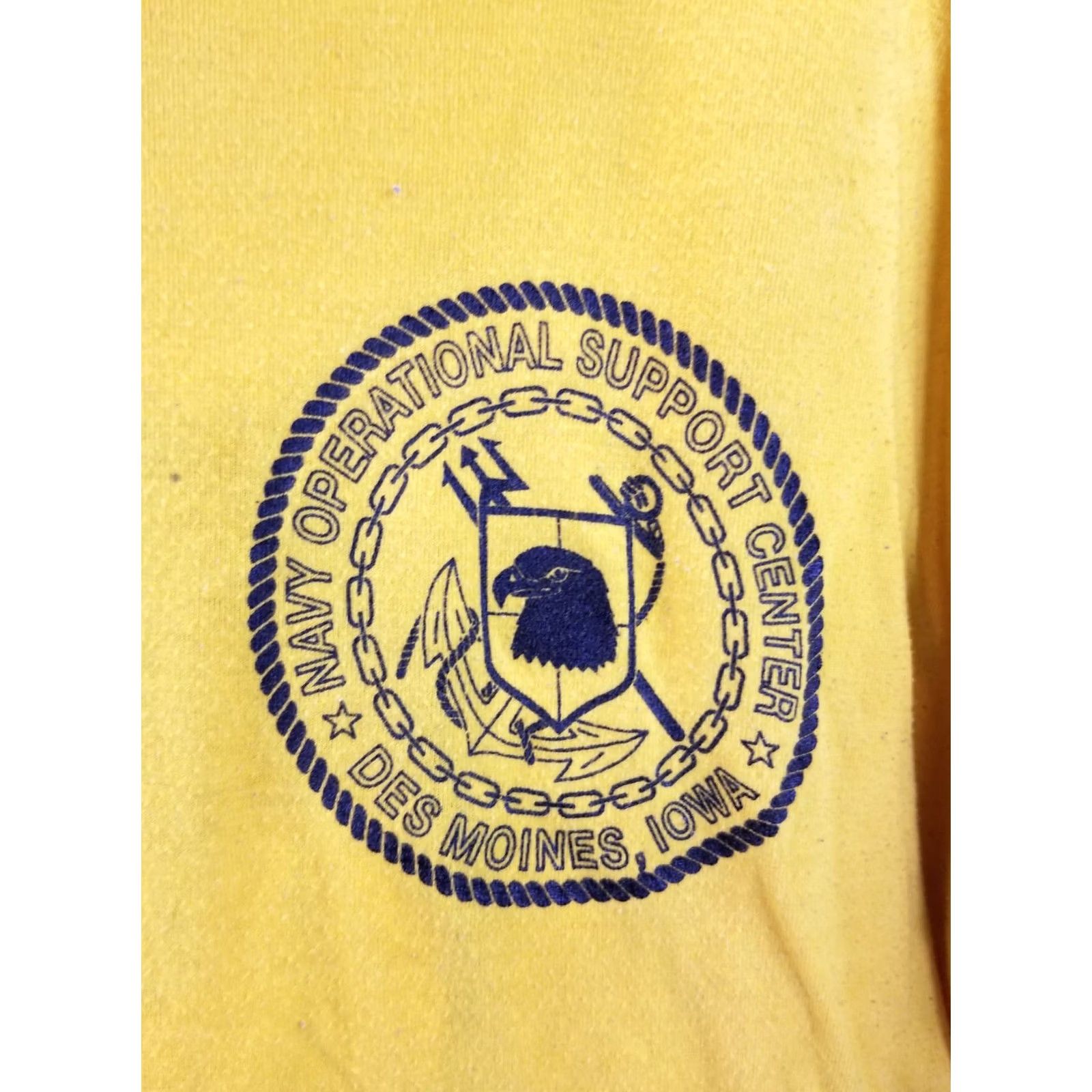 Vintage VINTAGE USN US NAVY YELLOW T-SHIRT CHIEF'S MESS DES MOINES IOWA SZ LARGE T-SHIRT Men Size US L / EU 52-54 / 3 - 3 Thumbnail