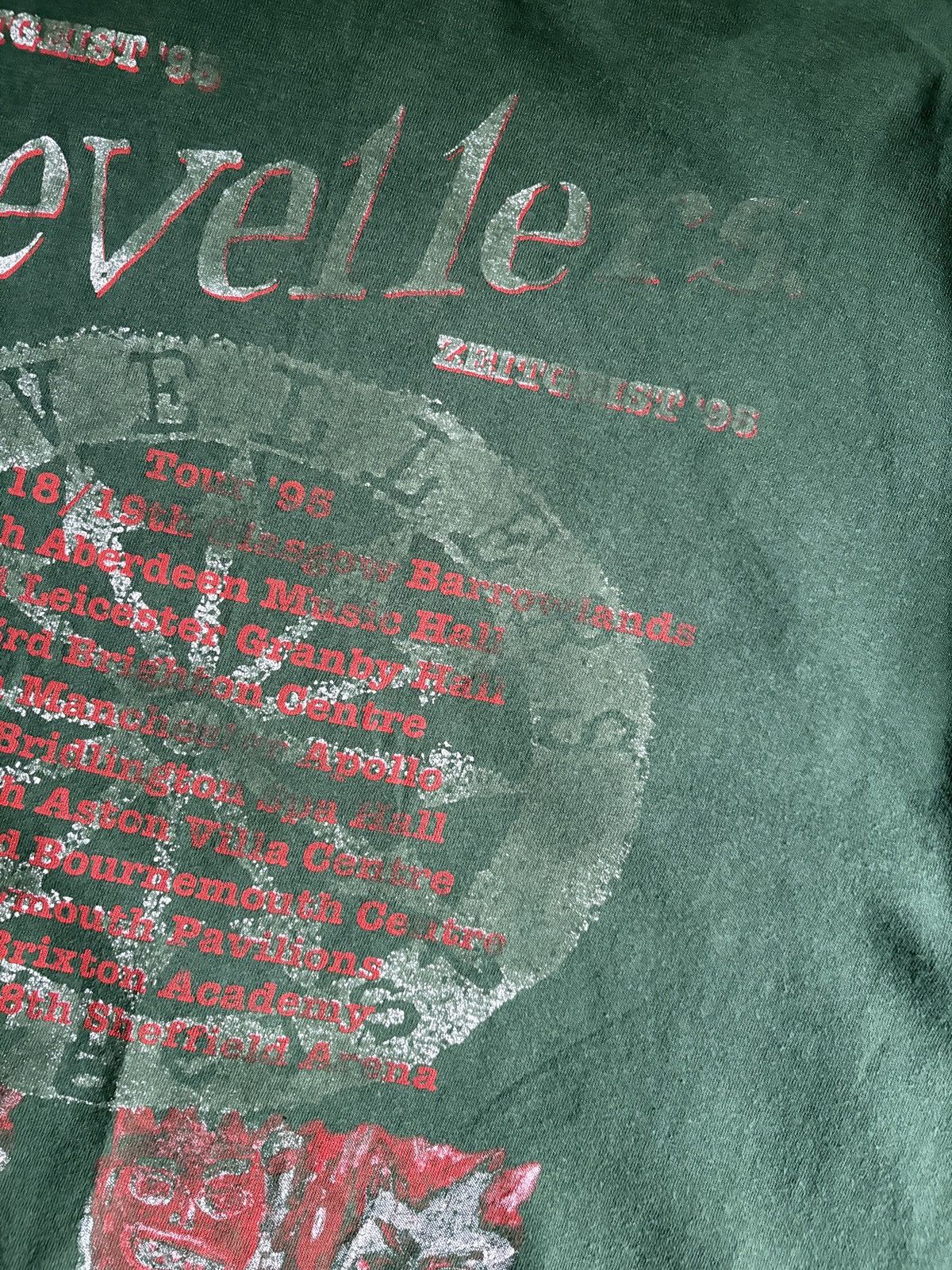Band Tees Vintage The Levellers Rare ‘Zeitgeist’ 1995 Tour T-Shirt XL Size US XL / EU 56 / 4 - 11 Thumbnail