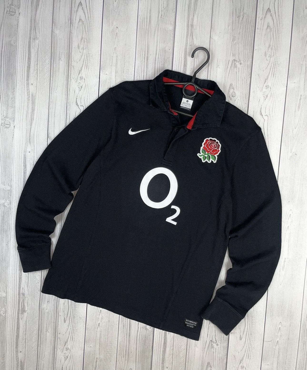 Nike Vintage nike England rugby jersey size M black rare Size US M / EU 48-50 / 2 - 1 Thumbnail