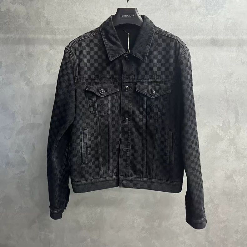 Louis Vuitton louis vuitton black check denim jacket-dmc Size US XXL / EU 58 / 5 - 1 Thumbnail