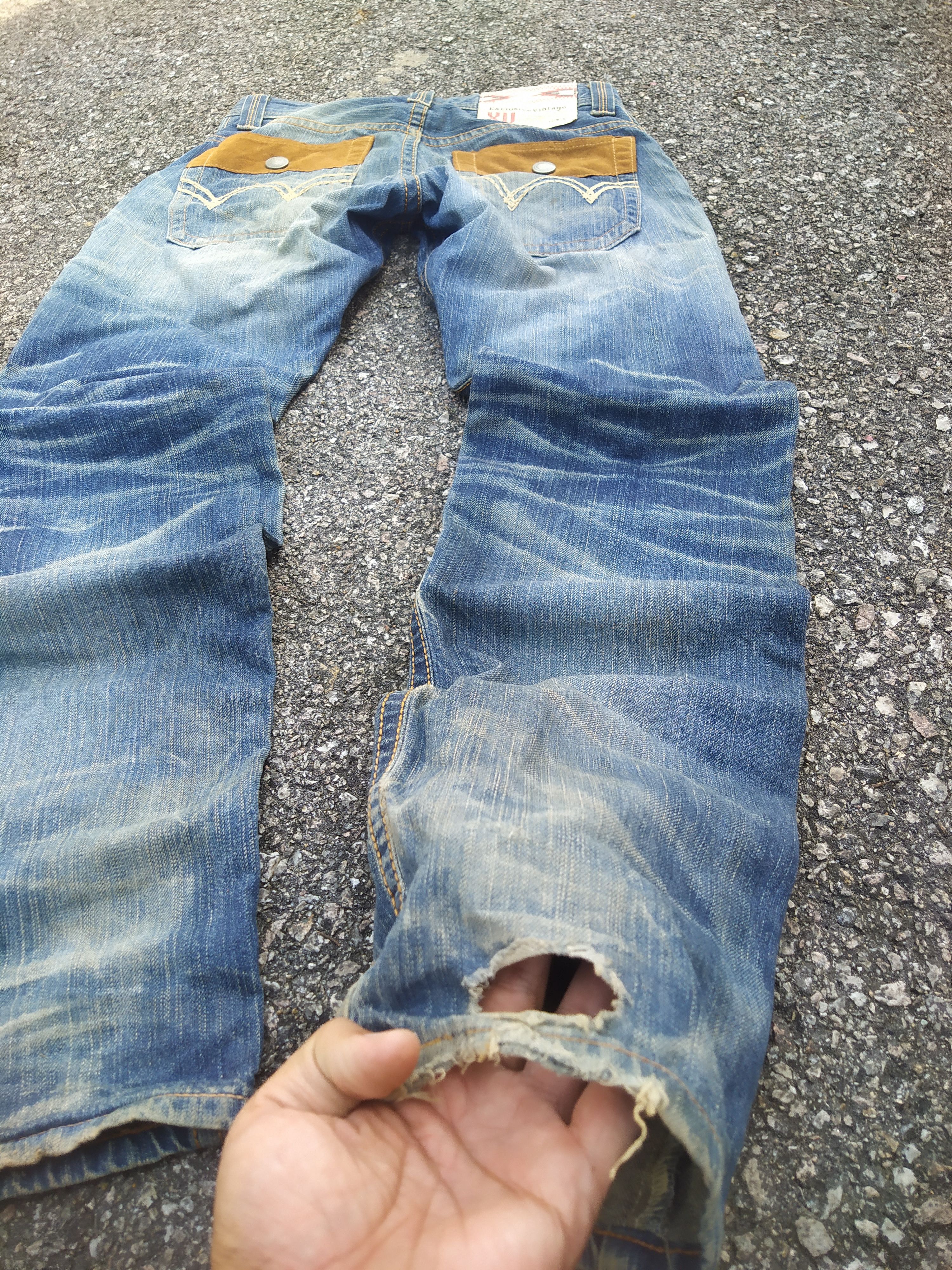 Edwin EDWIN XV "Exclusive Vintage" Distressed Wester Jeans Size US 31 - 3 Thumbnail
