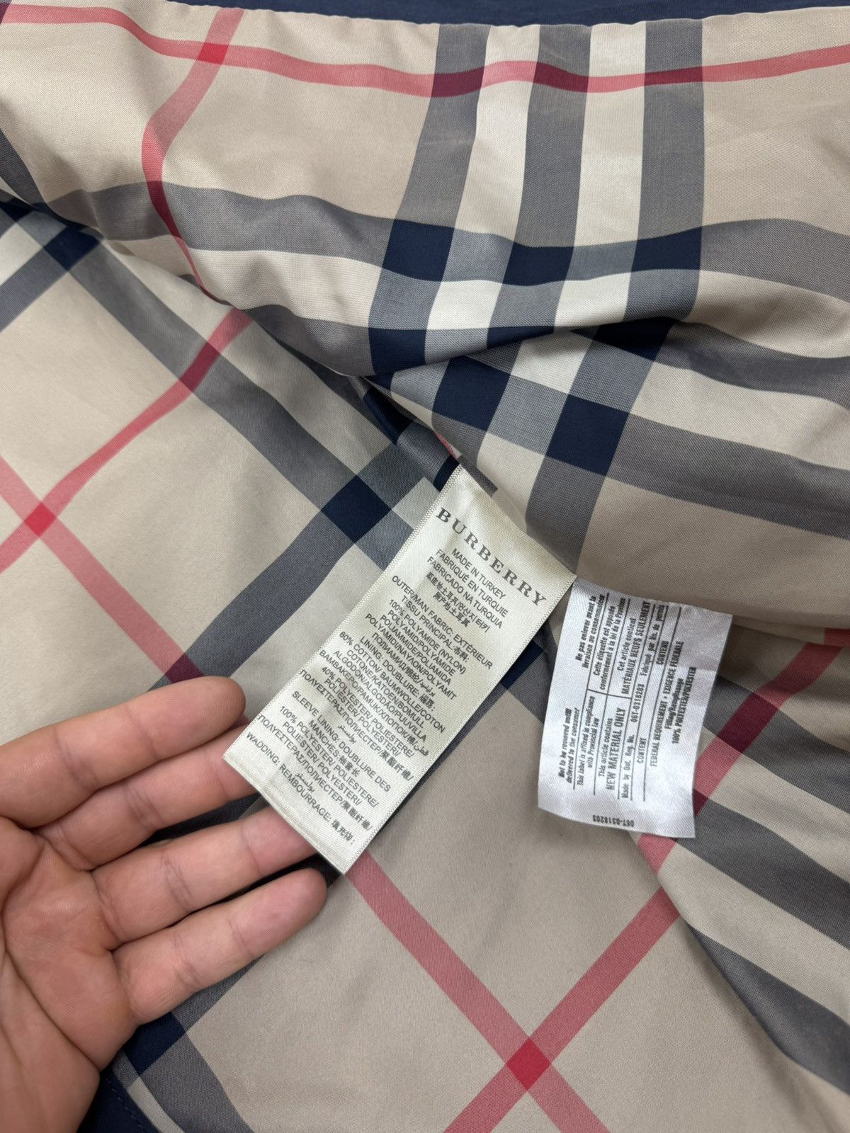 Burberry Burberry London Blue Nylon Jacket Multipocket Bomber Men L Size US L / EU 52-54 / 3 - 16 Thumbnail