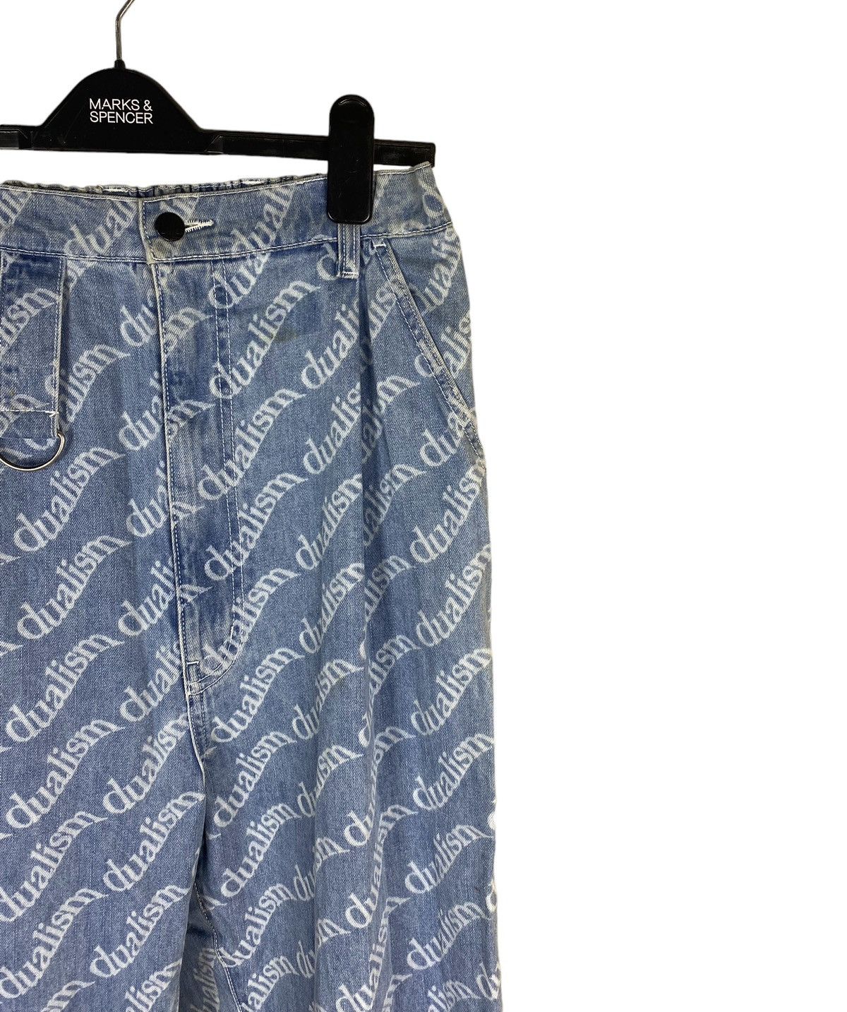 Japanese Brand AW2020 Dualism Fullprint Strechable Waist Carpenter Denim Size US 36 / EU 52 - 1 Thumbnail