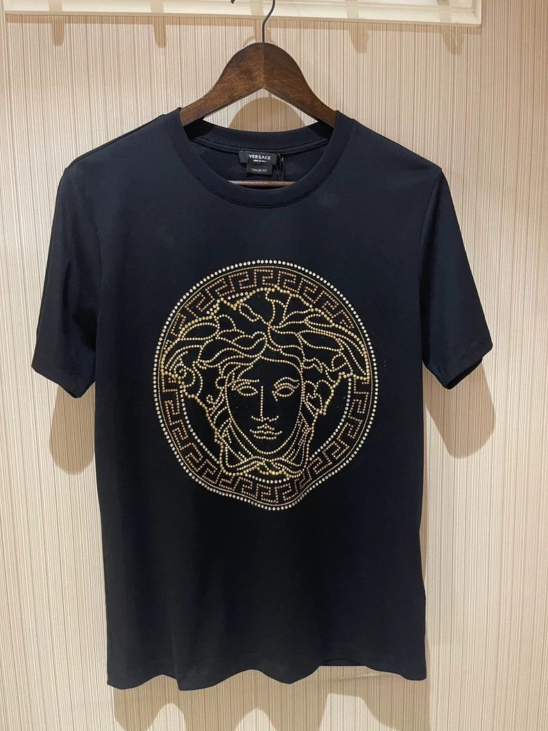 Versace Versace Black short-sleeved T-shirt Size US M / EU 48-50 / 2 - 1 Thumbnail