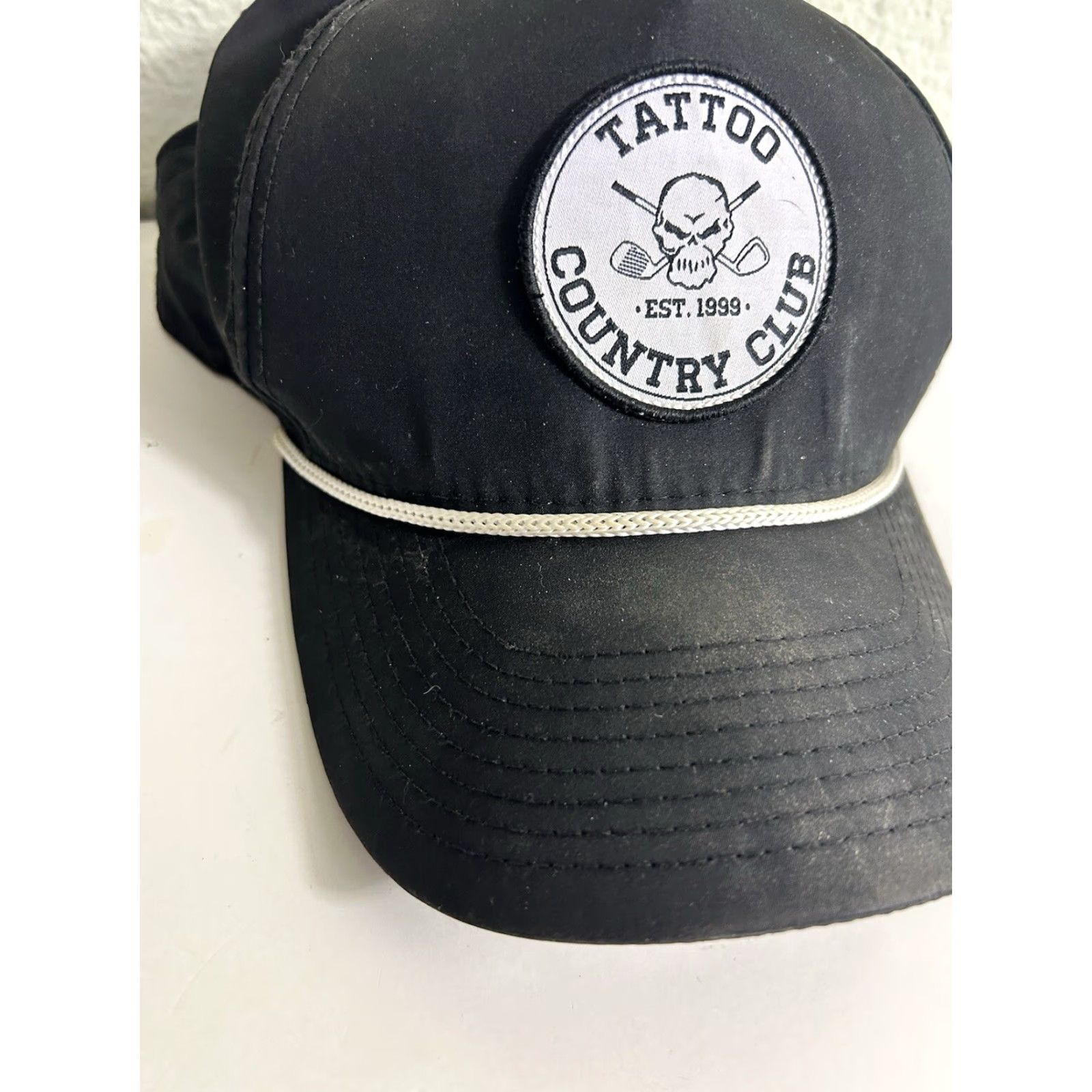 Vintage Tattoo Country Club SnapBack Baseball Hat Black Golf Adjustable Men Adult Adjustable Hat Size ONE SIZE - 3 Thumbnail
