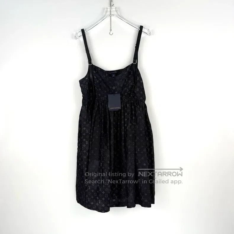 Louis Vuitton Louis Vuitton Dirty black grey full logo mulberry silk ski Size XS / US 0-2 / IT 36-38 - 3 Thumbnail