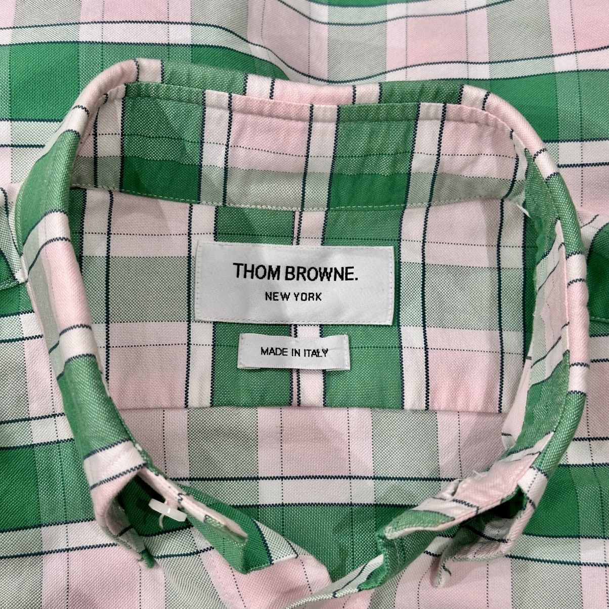 Thom Browne THOM BROWNE PALE PINK GREEN PLAID BUTTON DOWN SHIRT Size US S / EU 44-46 / 1 - 5 Thumbnail