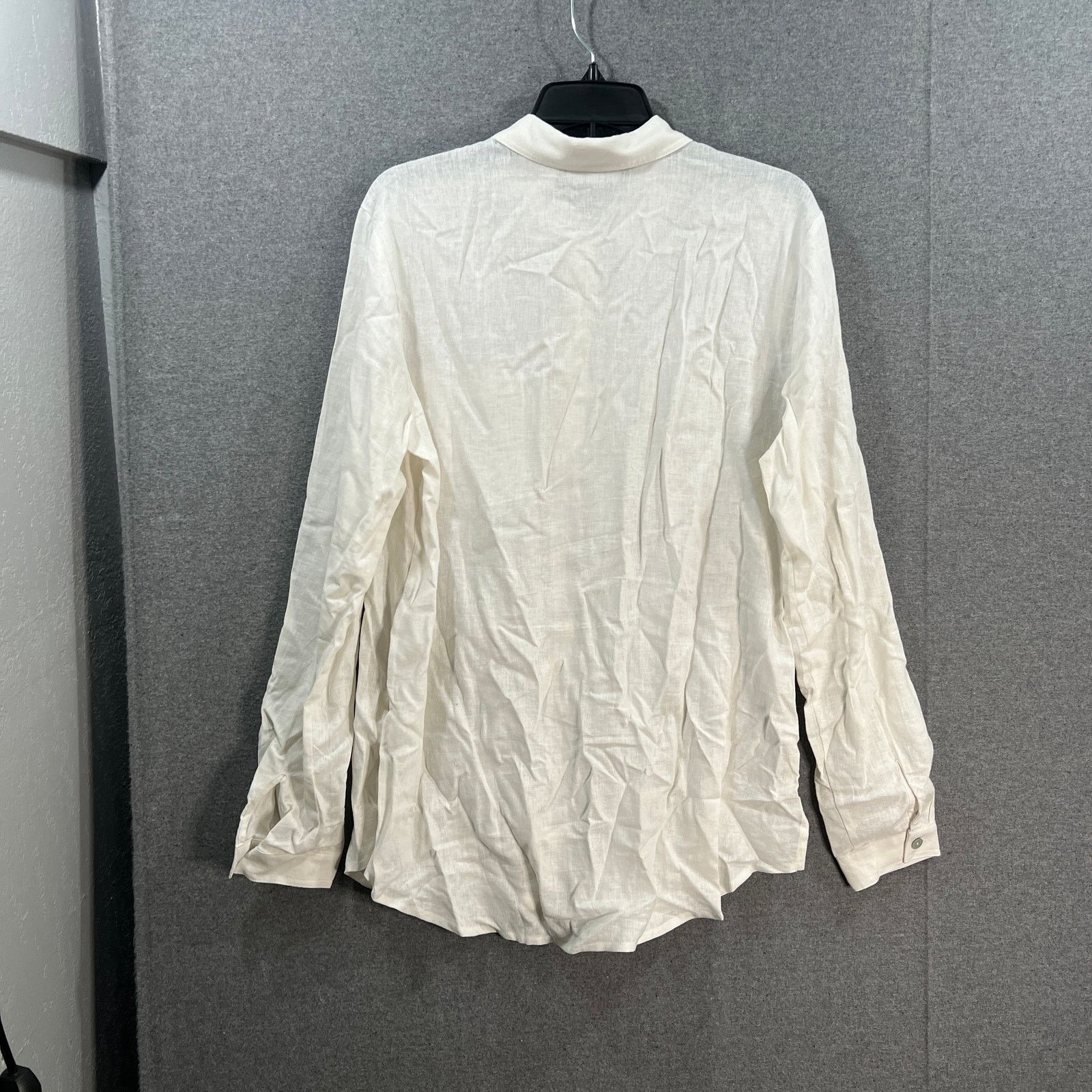 Other Susan Graver Regular Pure Linen Blend Button Front Shirt Size S / US 4 / IT 40 - 2 Thumbnail