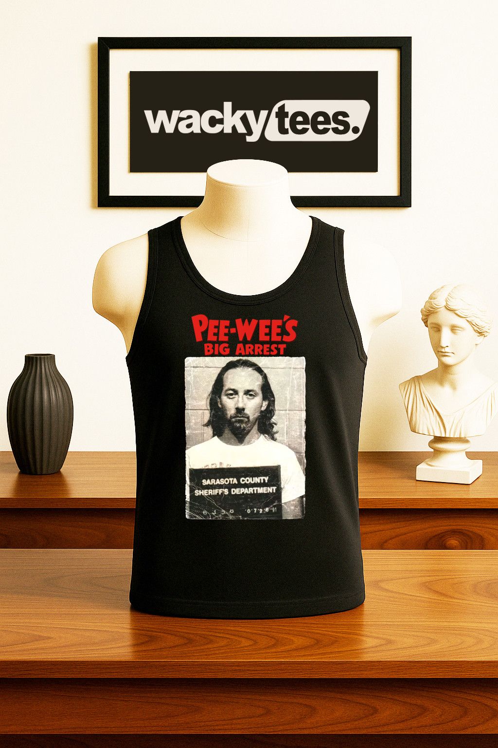 Other Pee Wees Big Arrest Paul Reubens Mugshot 80s Tee Shirt Size US L / EU 52-54 / 3 - 2 Thumbnail