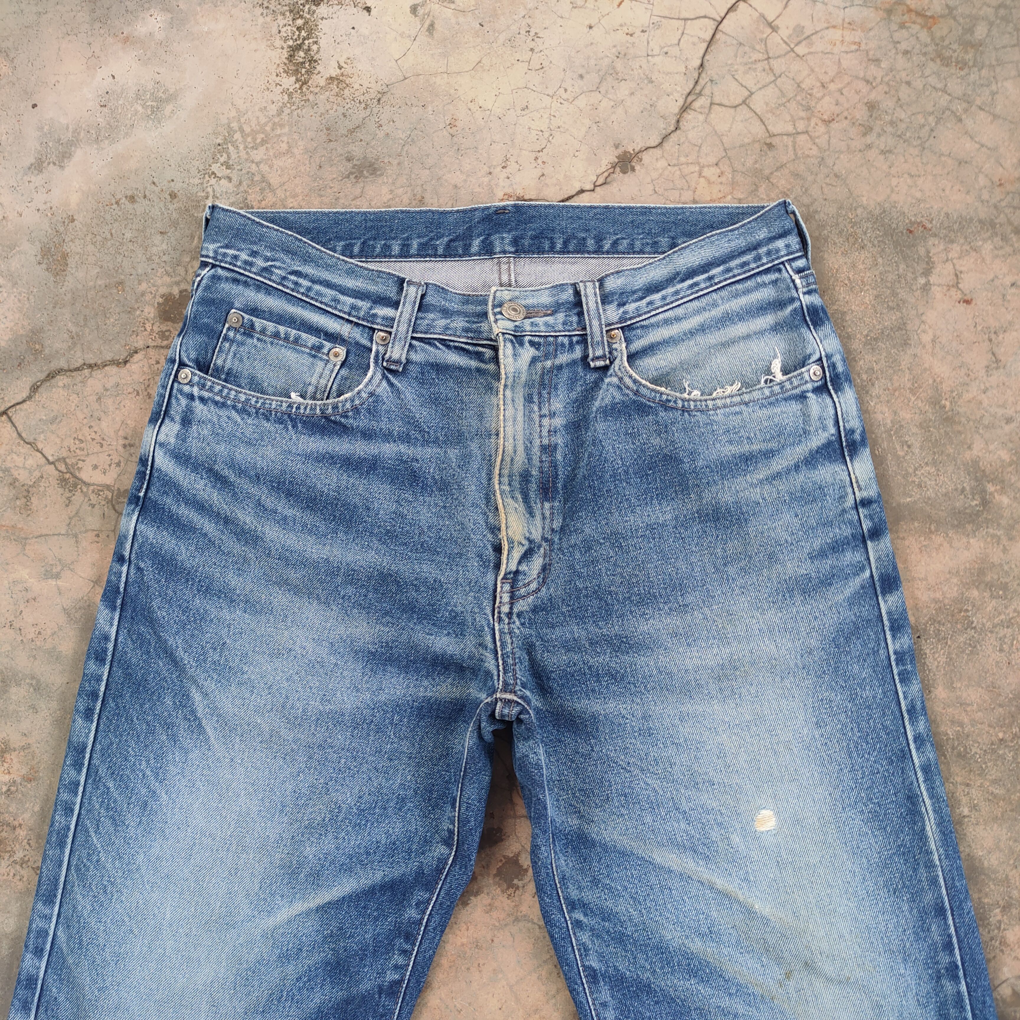 Japanese Brand W32 VINTAGE JAPANESE FADED DISTRESSED JEANS PANTS Size US 32 / EU 48 - 2 Thumbnail