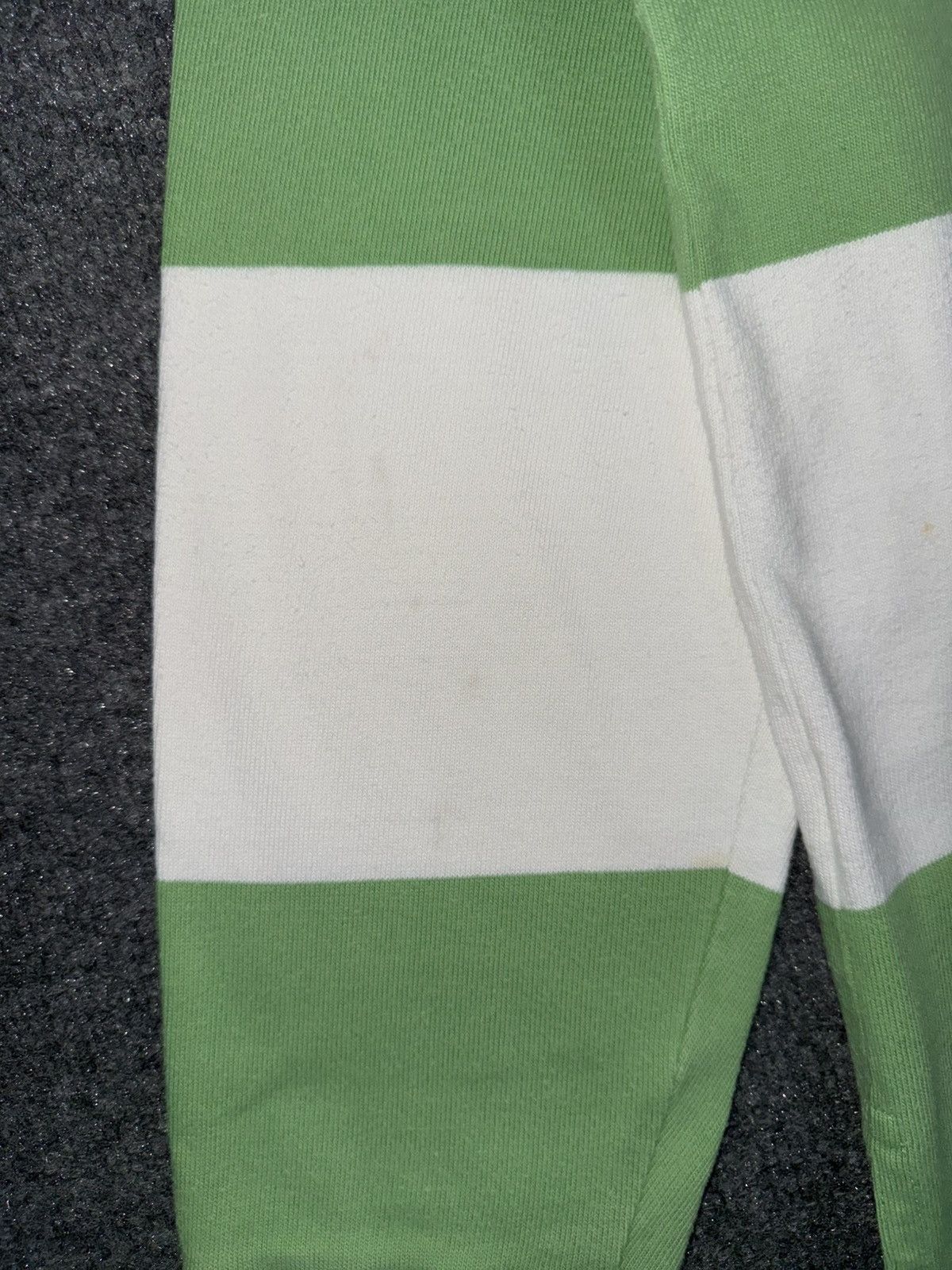 Polo Ralph Lauren Vintage Polo Ralph Lauren Rugby Shirt L Green Stripe Zip Up Size US L / EU 52-54 / 3 - 7 Thumbnail
