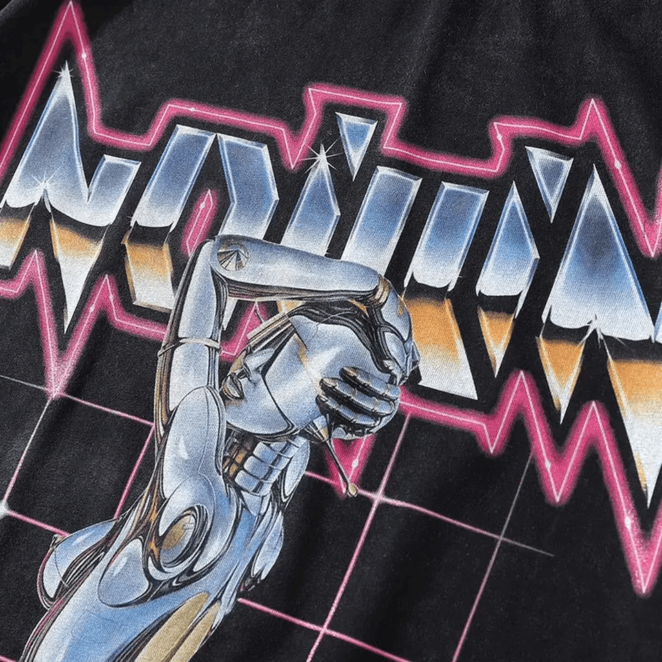 Japanese Brand × Vintage 90s Vintage Design Printed T Shirt Size US XL / EU 56 / 4 - 4 Thumbnail