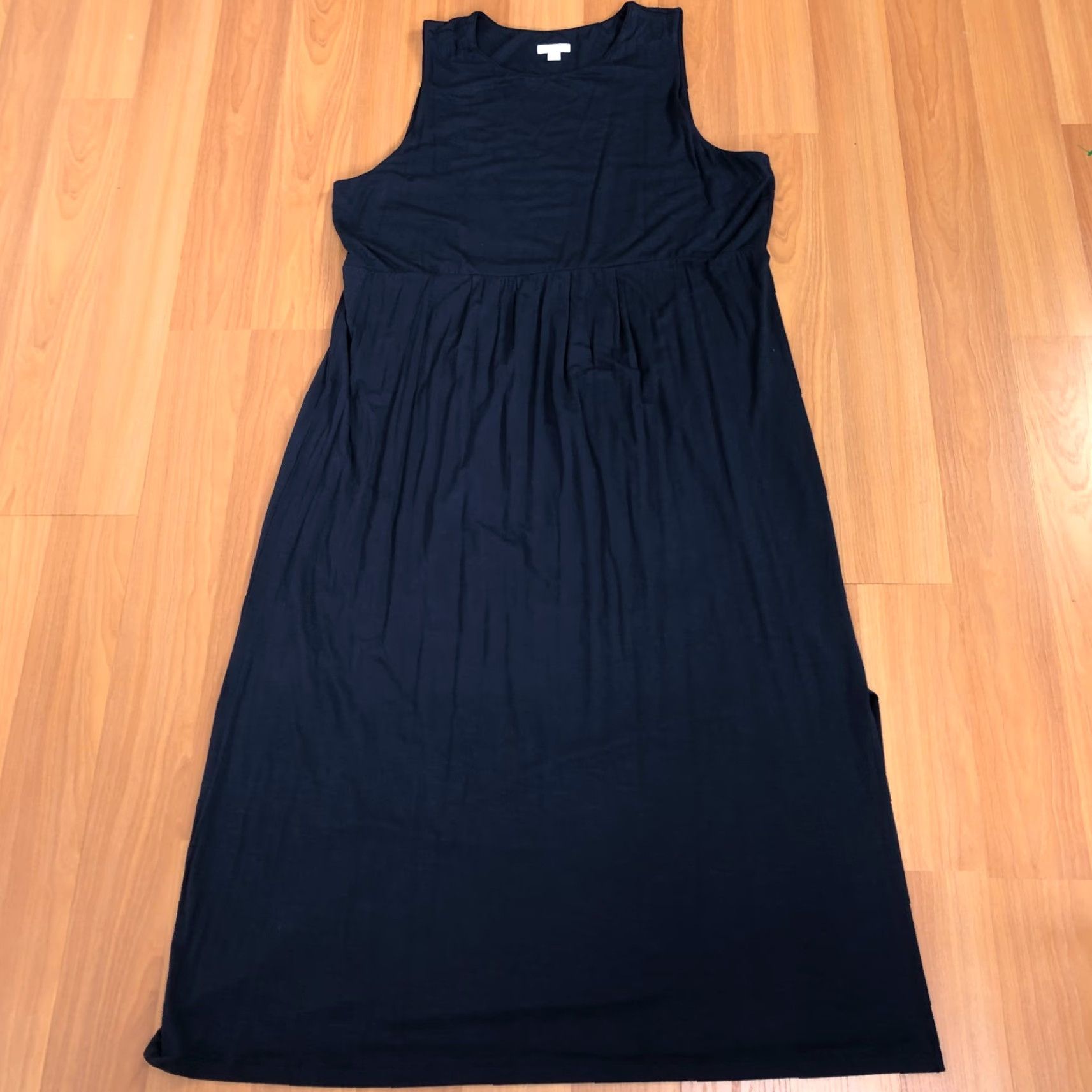 J. Jill J. Jill XL Rayon Midi Calf Length Sleeveless Tank Dress Blue Size XL / US 12-14 / IT 48-50 - 7 Thumbnail
