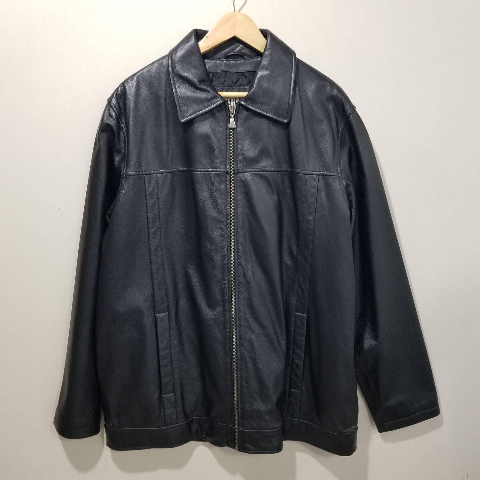 Wilsons Leather M Julian Leather Jacket Mens Medium Wilsons Zip Quilted Size US M / EU 48-50 / 2 - 11 Thumbnail