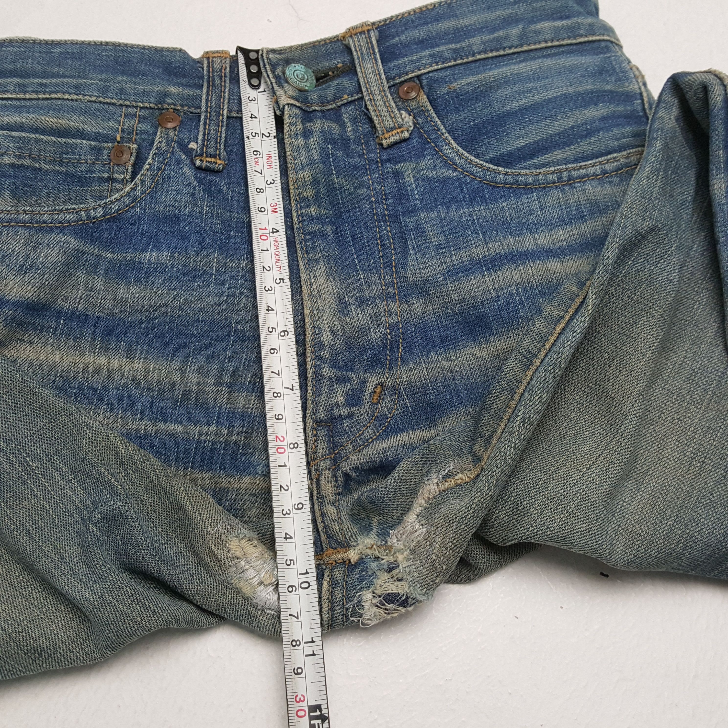 Edwin × Vintage EDWIN Distressed Jeans Streetwear Rock Punk Style Size US 26 / EU 42 - 8 Thumbnail