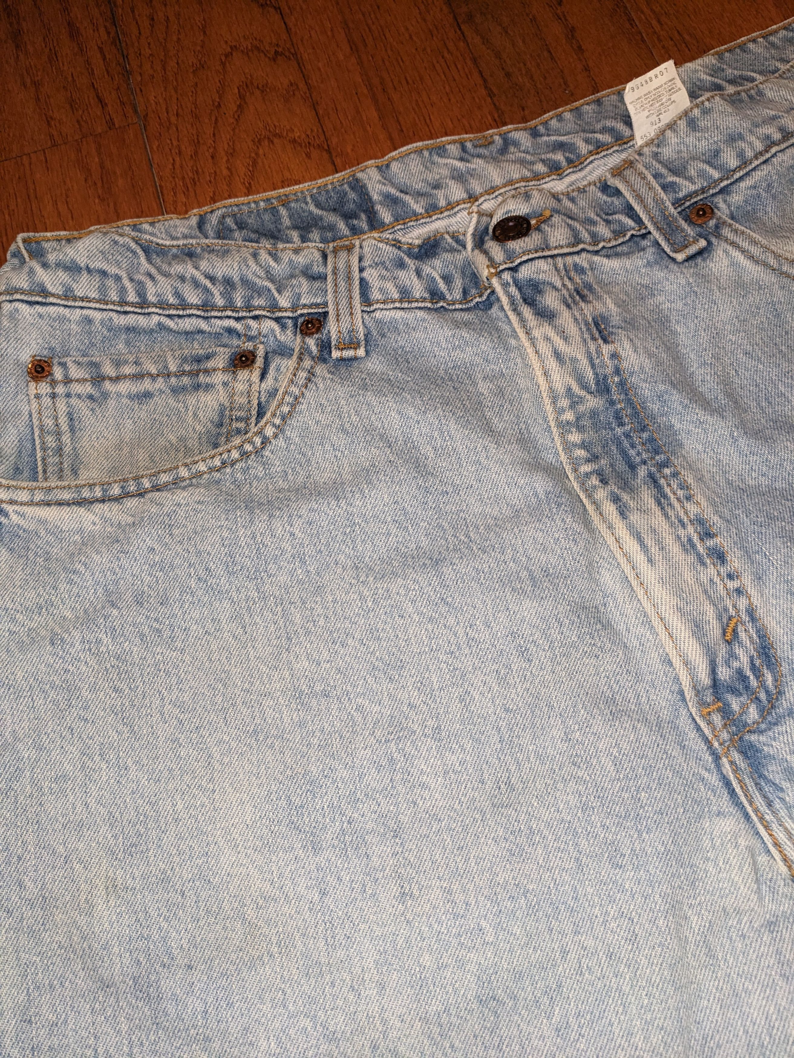 Levi's × Vintage Vintage 90s Levi's 550 38 x 30 Blue Denim Jeans Size US 38 / EU 54 - 12 Thumbnail