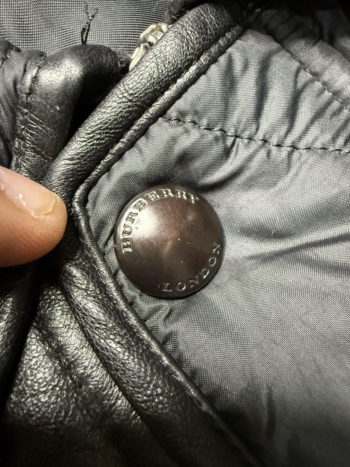 Burberry Burberry London Trimmed Leather Quilted Jacket Size US L / EU 52-54 / 3 - 7 Thumbnail