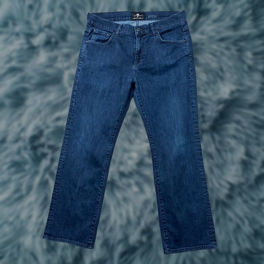 7 For All Mankind VINTAGE? No. 7 For All Mankind Austyn Luxe Performance Relaxed Straight Leg Jeans 33x27 Men's Blue Denim Jeans Slim? Size US 33 - 1 Thumbnail