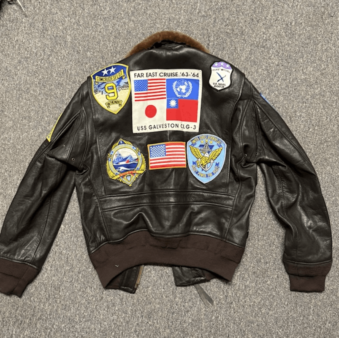 Vintage Vintage Military Leather Bomber Jacket Size US M / EU 48-50 / 2 - 3 Thumbnail