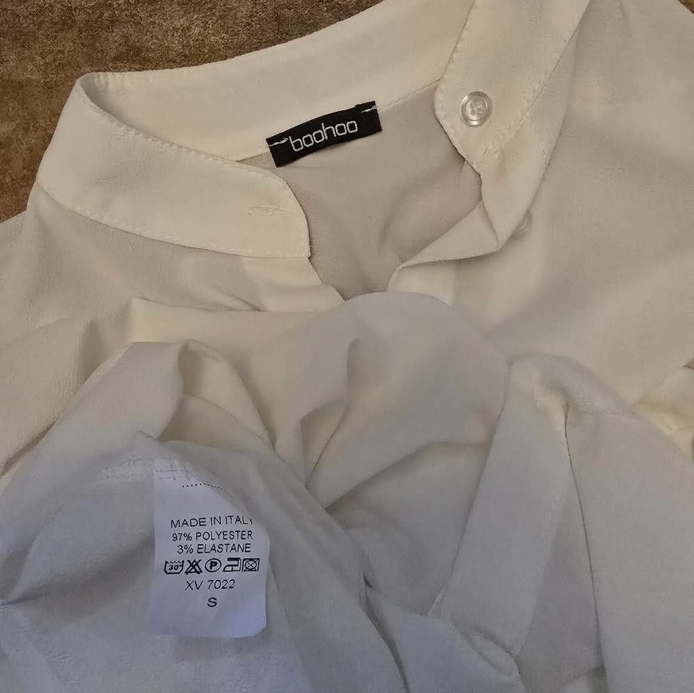 Boohoo White Classic Boohoo Button Down Blouse Size S / US 4 / IT 40 - 3 Thumbnail