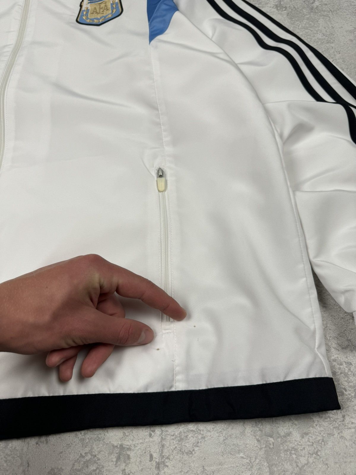 Vintage Adidas Argentina Soccer Track Jacket Size XL